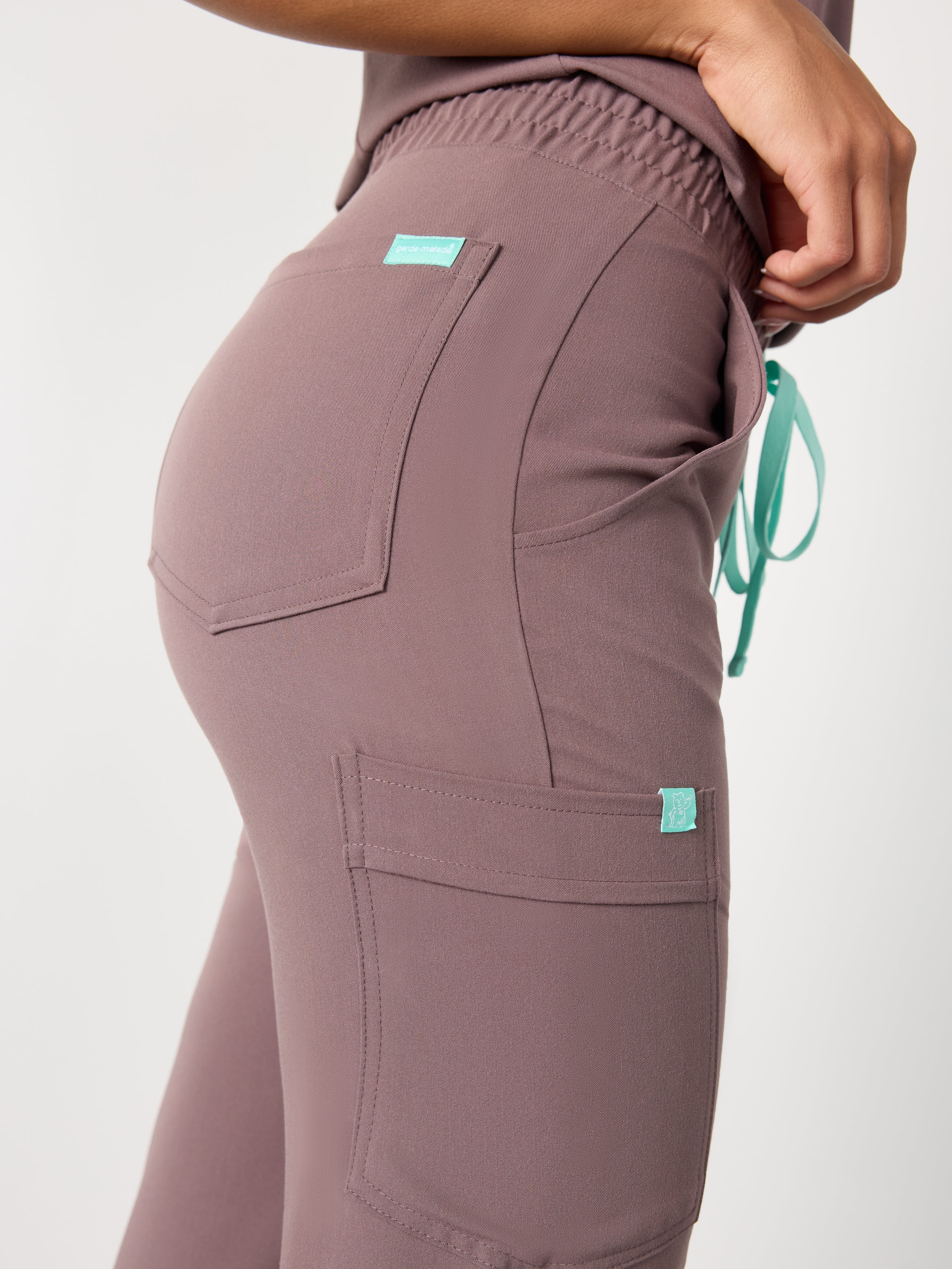 JULIETA RE-GARDE™ - SOFT PLUM - Straight Cut Scrub Pants - SILVADUR™