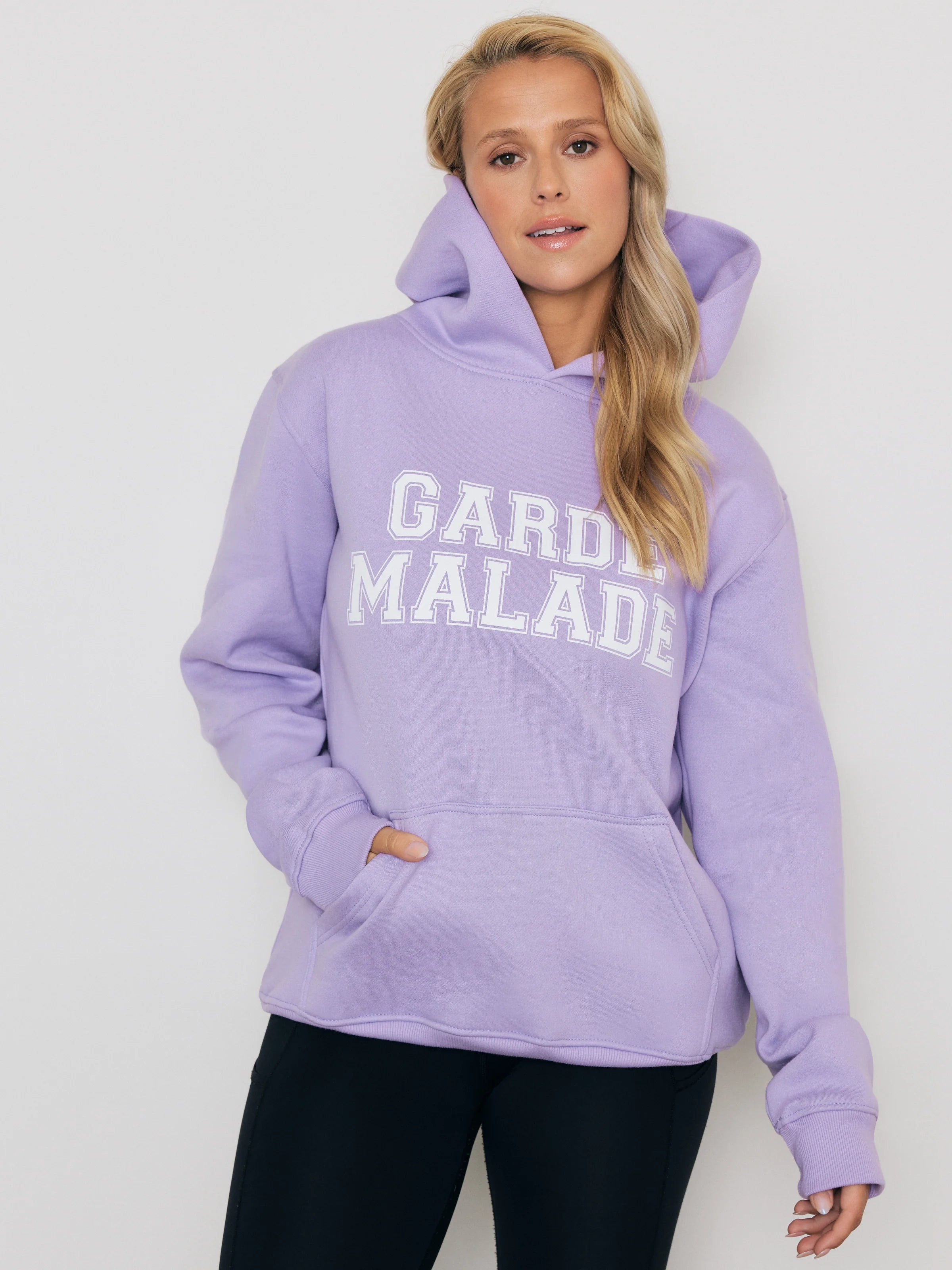 Premium Heavyweight Hoodie – College - Lavender - FINAL SALE