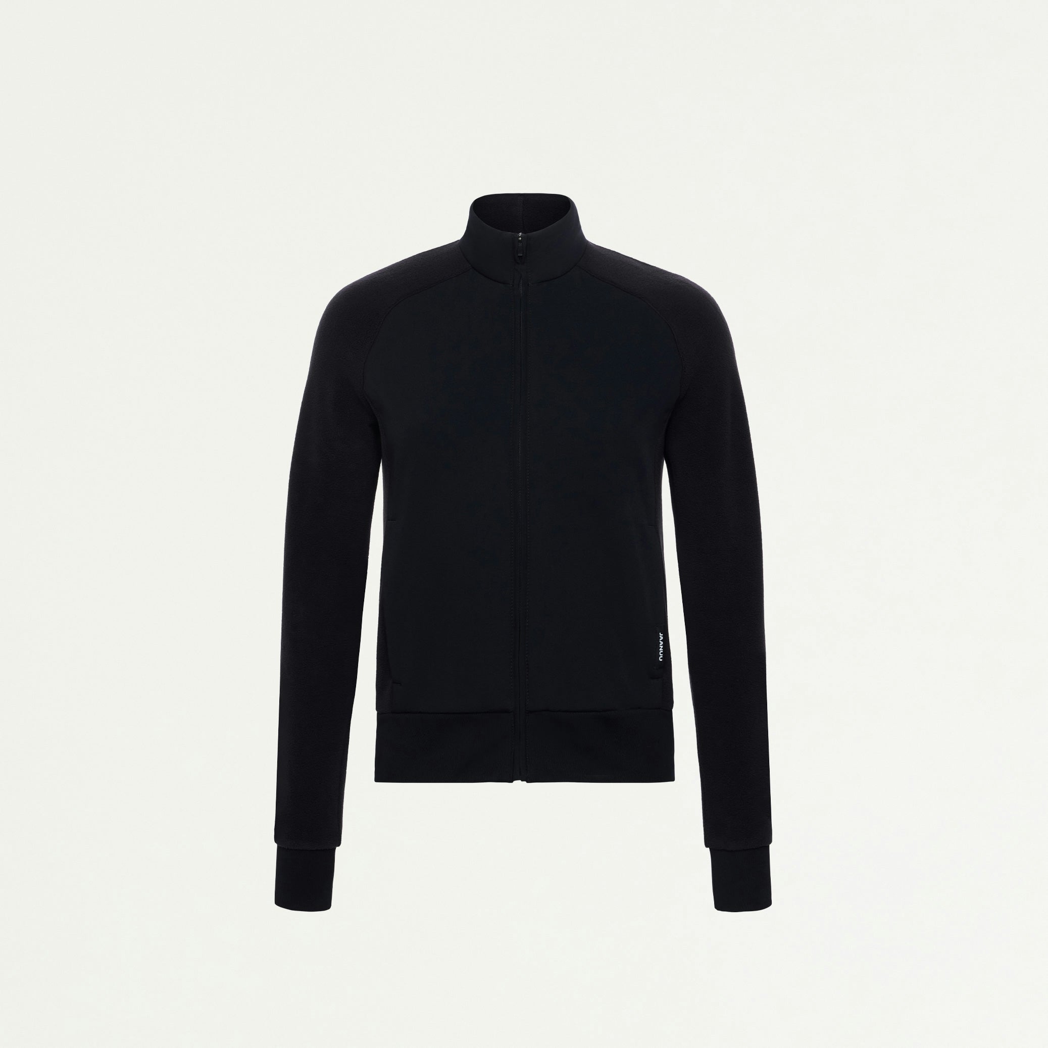 Cloud Hybrid Fleece Bomber Jacket - Black