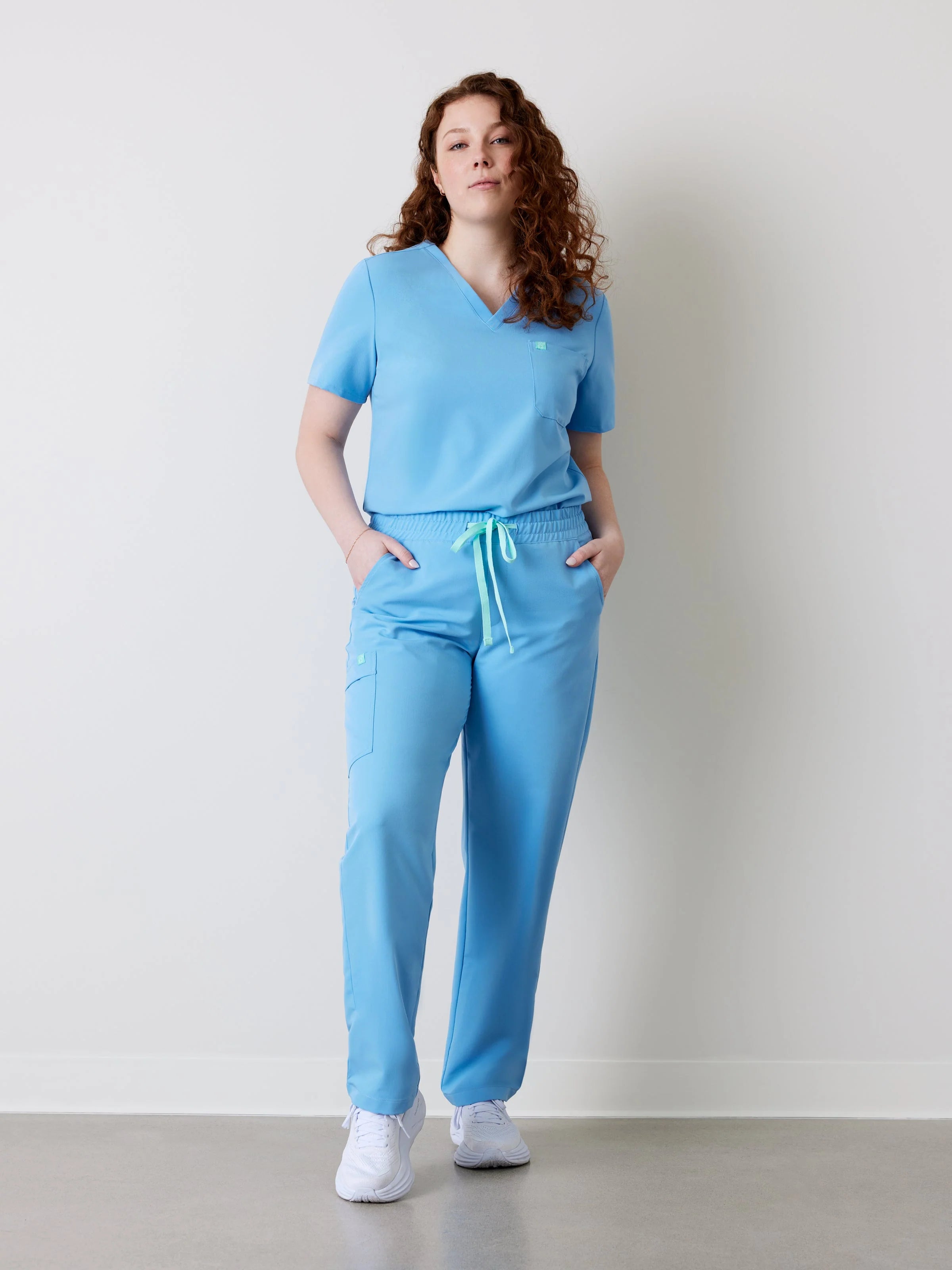 JULIETA RE-GARDE™ - CLASSIC BLUE - Straight Cut Scrub Pants - SILVADUR™
