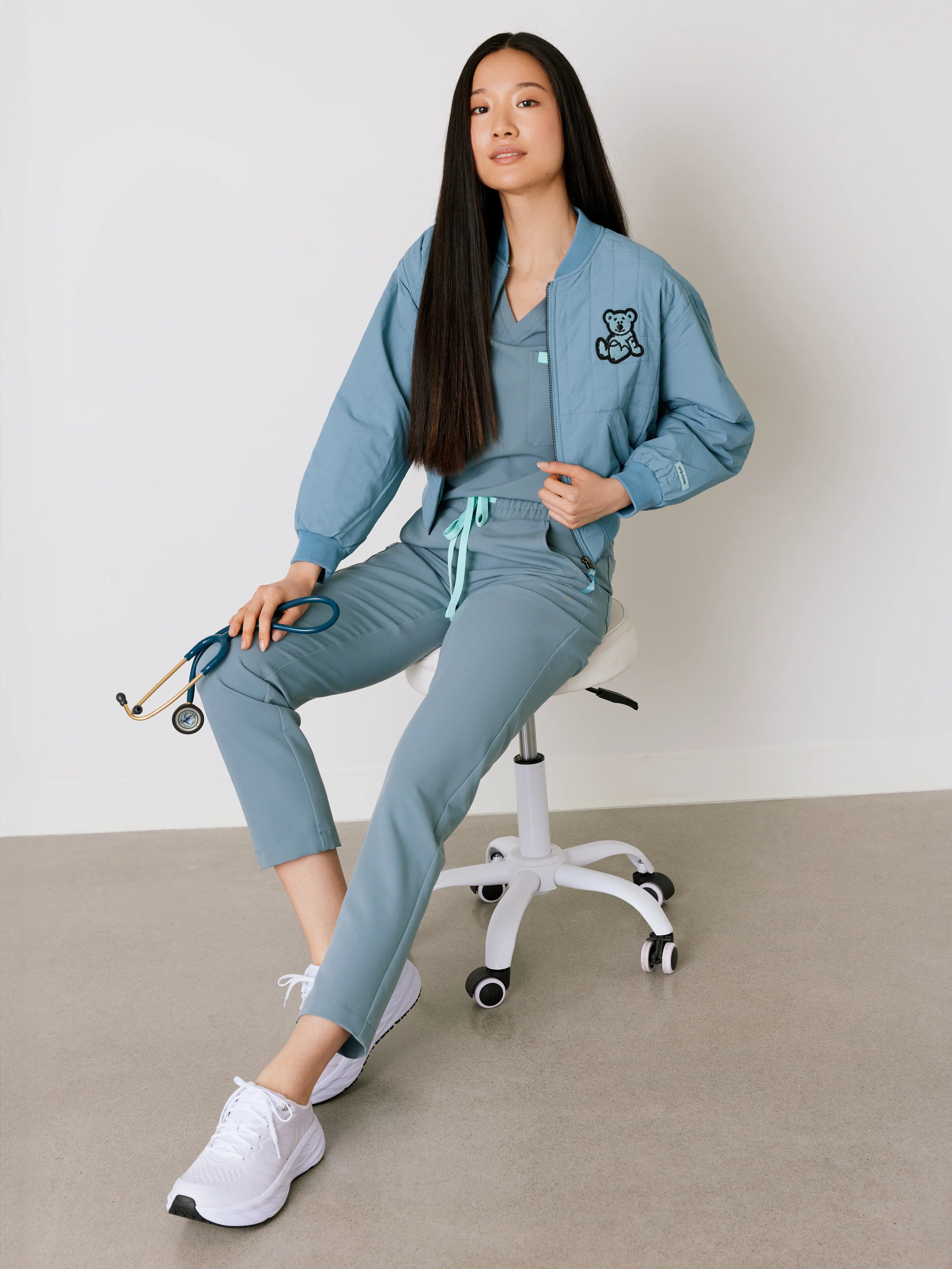 Bomber Jacket - Ocean Grey - FINAL SALE
