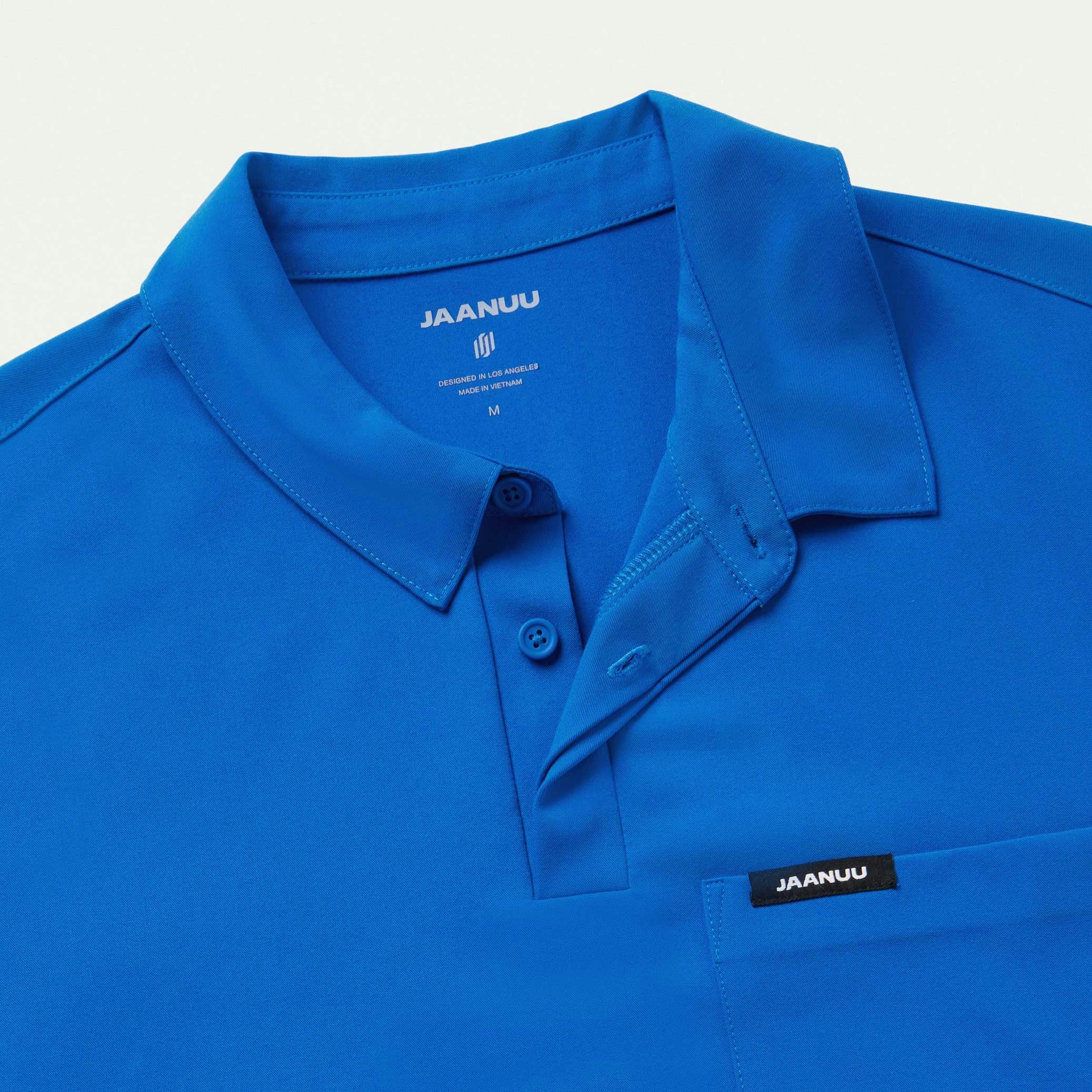 Axis Polo Scrub Top - Royal Blue