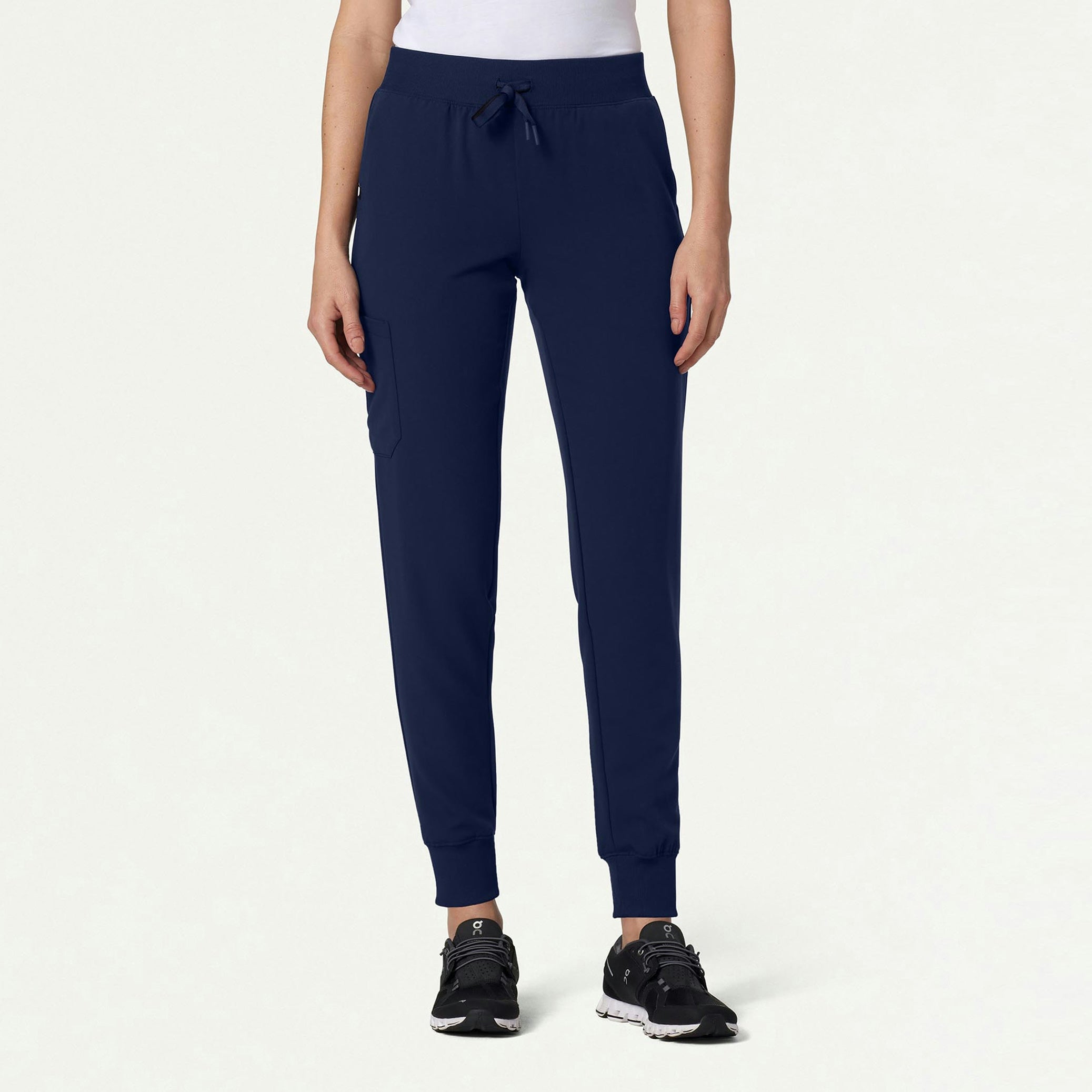 Silex Slim Knit-Waist Scrub Jogger - Midnight Navy