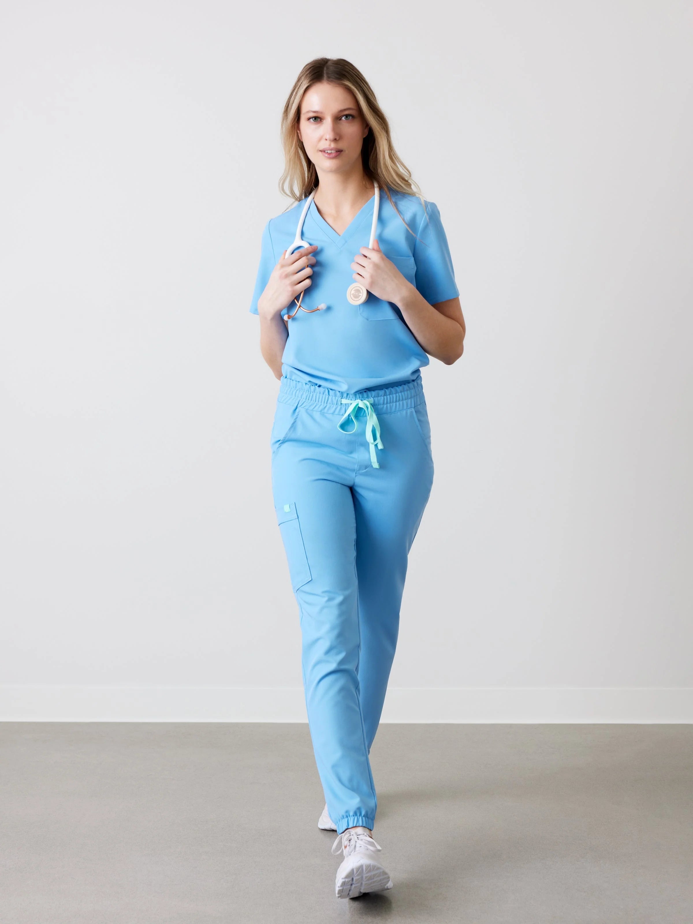ROSIE RE-GARDE™ - CLASSIC BLUE - Jogger Scrub Pants - SILVADUR™