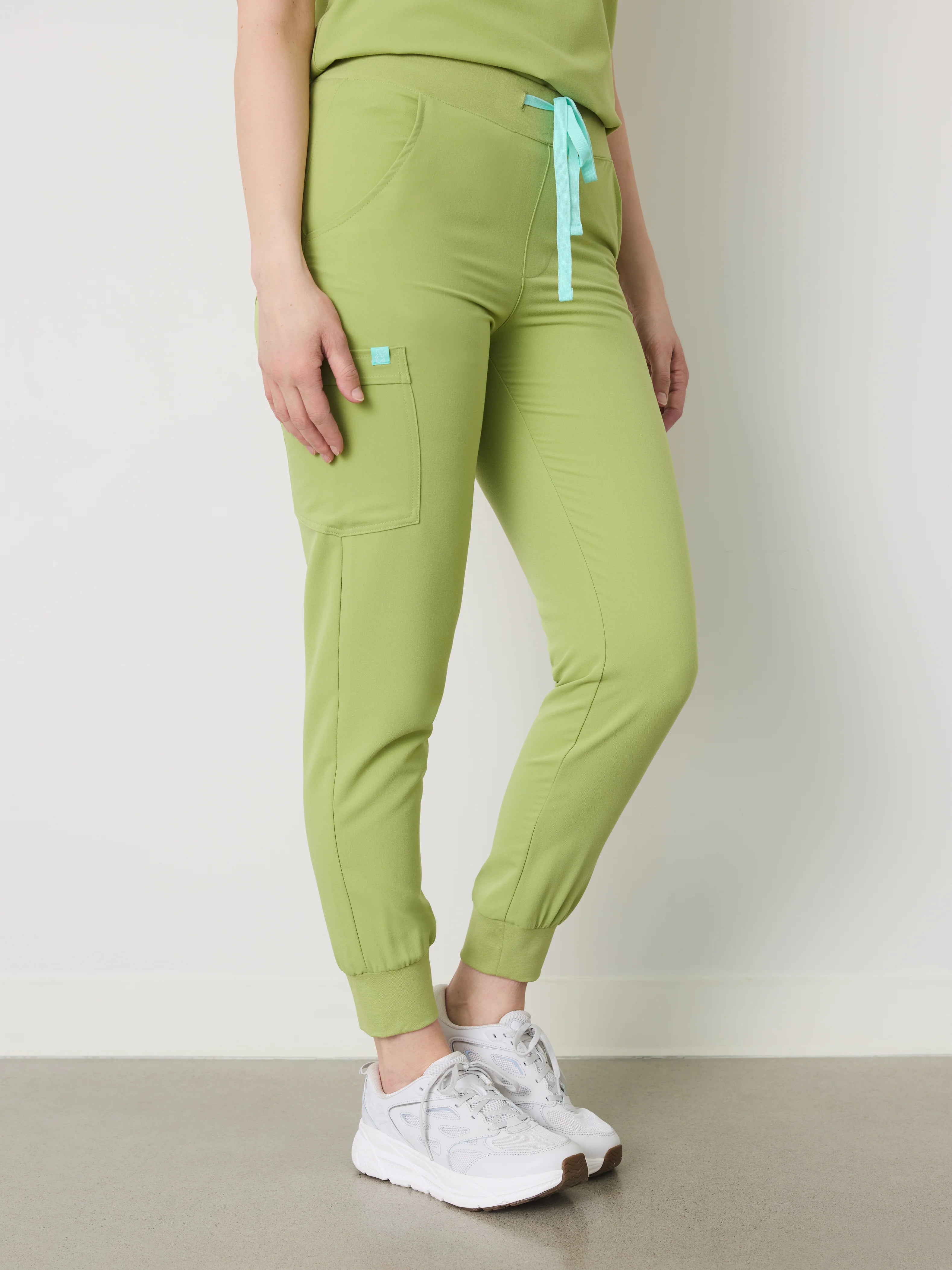 DEMI RE-GARDE™ - MOSS GREEN - Jogger Scrub Pants - SILVADUR™ - Final Sale