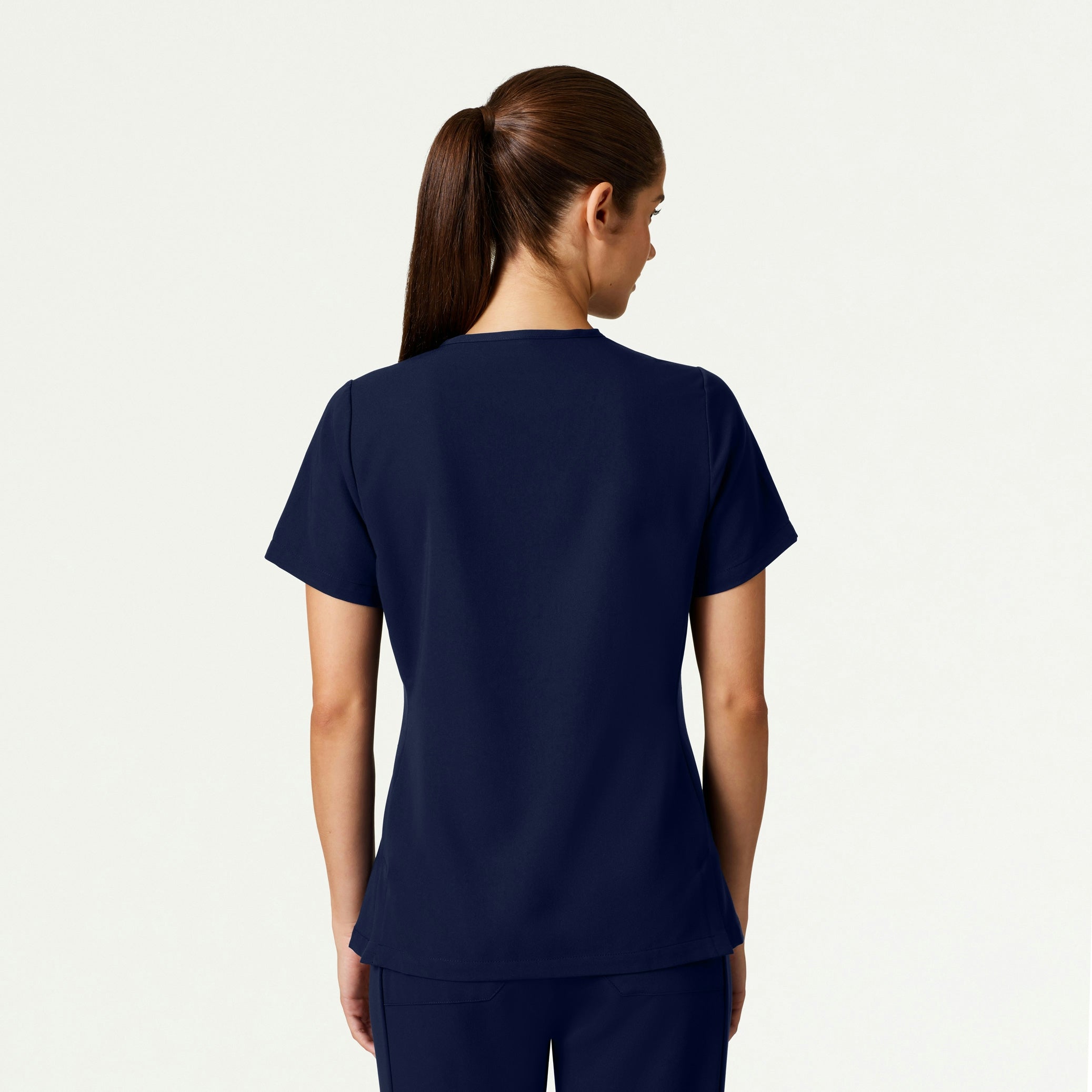 Carte Slim 2-Pocket Scrub Top - Midnight Navy