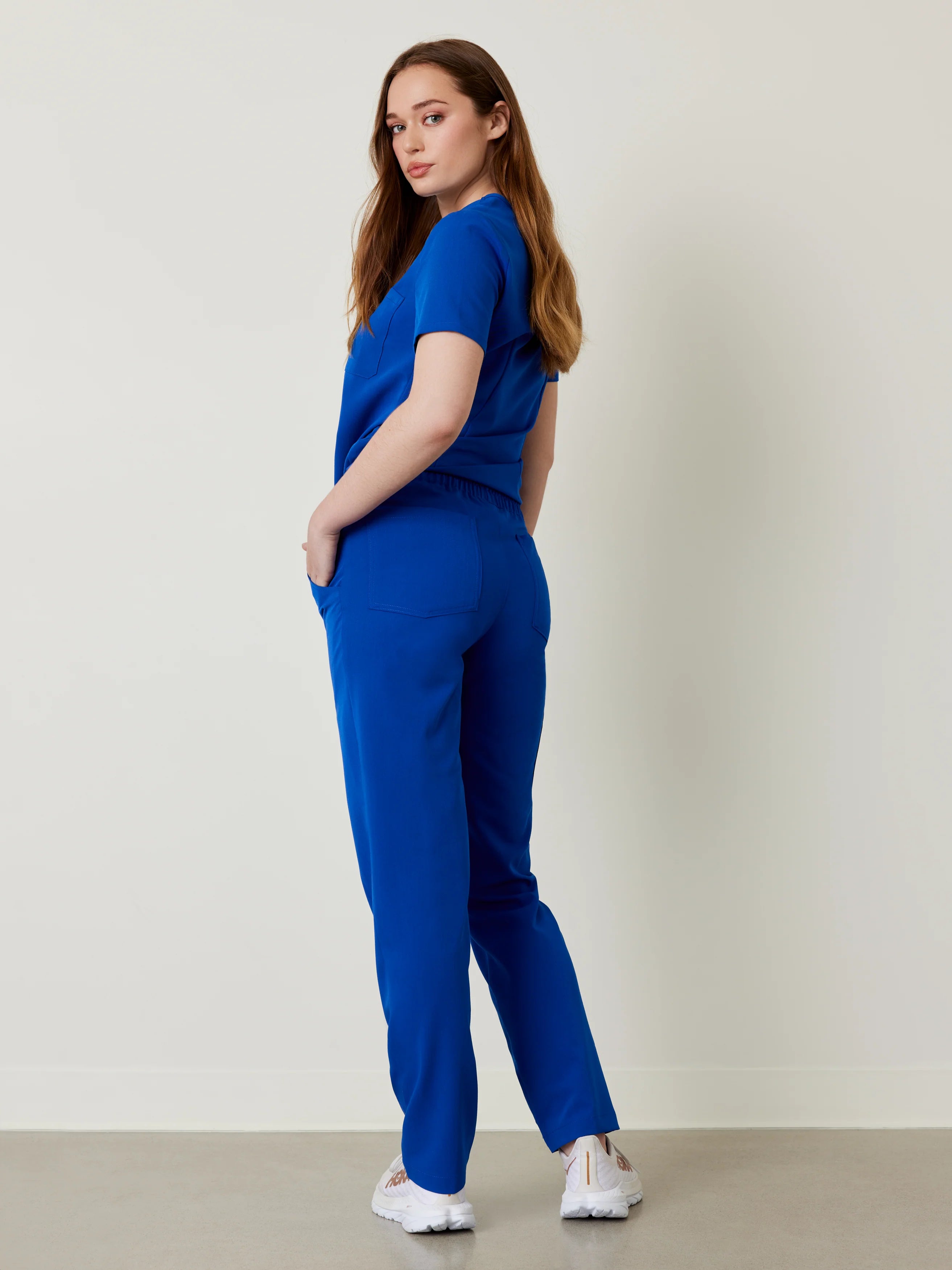 JULIETA RE-GARDE™ - ROYAL BLUE - Straight Cut Scrub Pants - SILVADUR™
