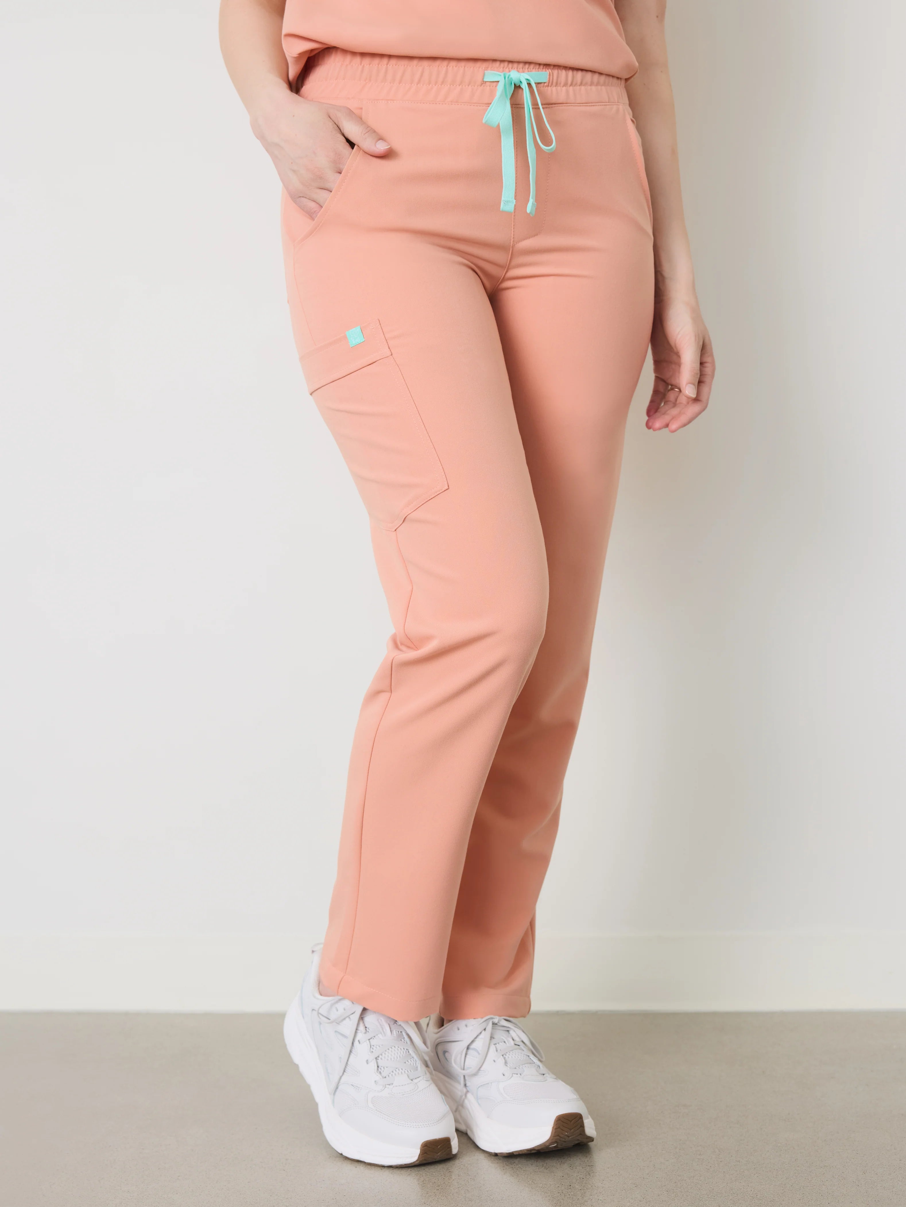 JULIETA RE-GARDE™ - PEACH - Straight Cut Scrub Pants - SILVADUR™ - Final Sale