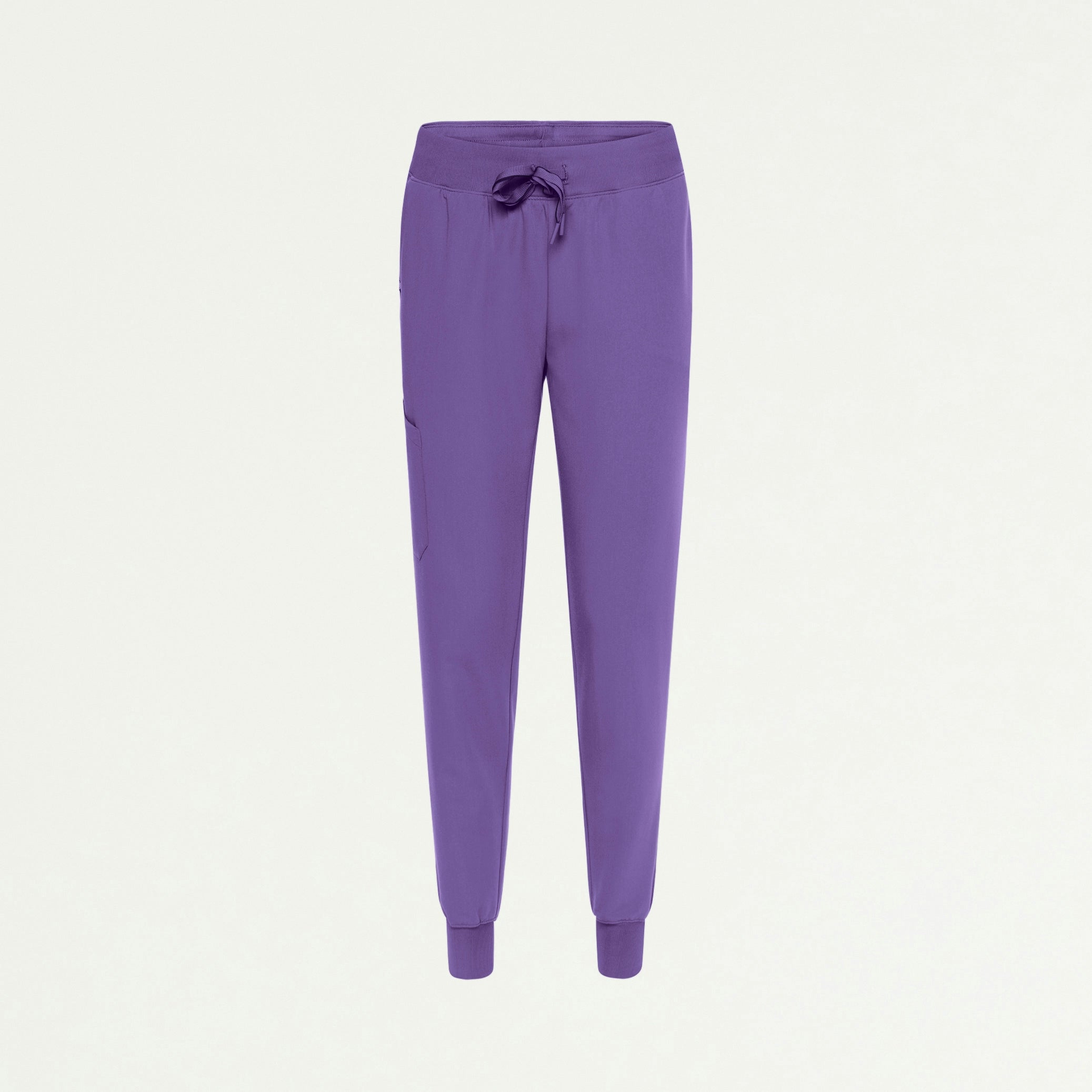 Silex Slim Knit-Waist Scrub Jogger - Violet