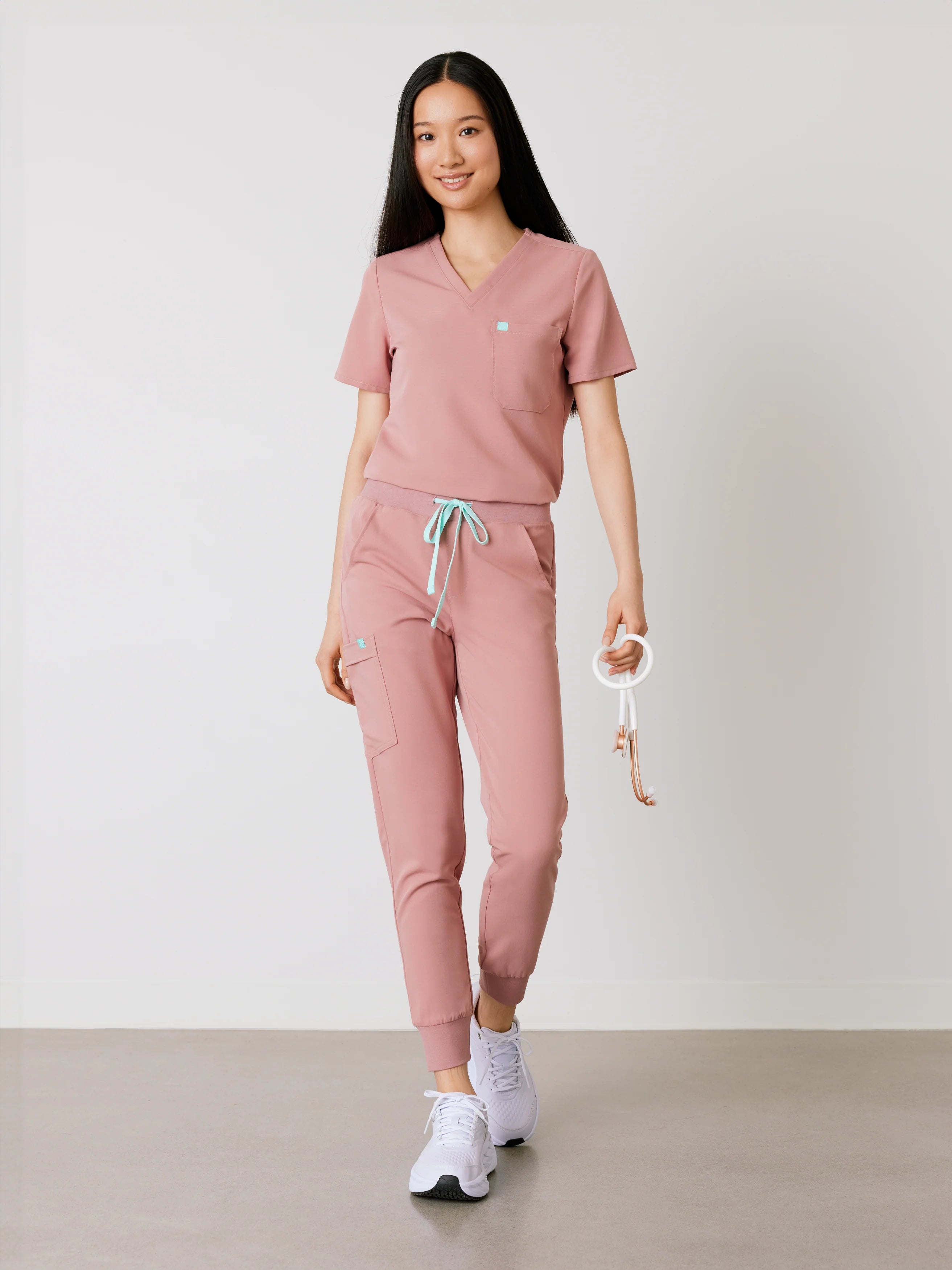 DEMI RE-GARDE™ - BLUSH - Jogger Scrub Pants - SILVADUR™ - Final Sale
