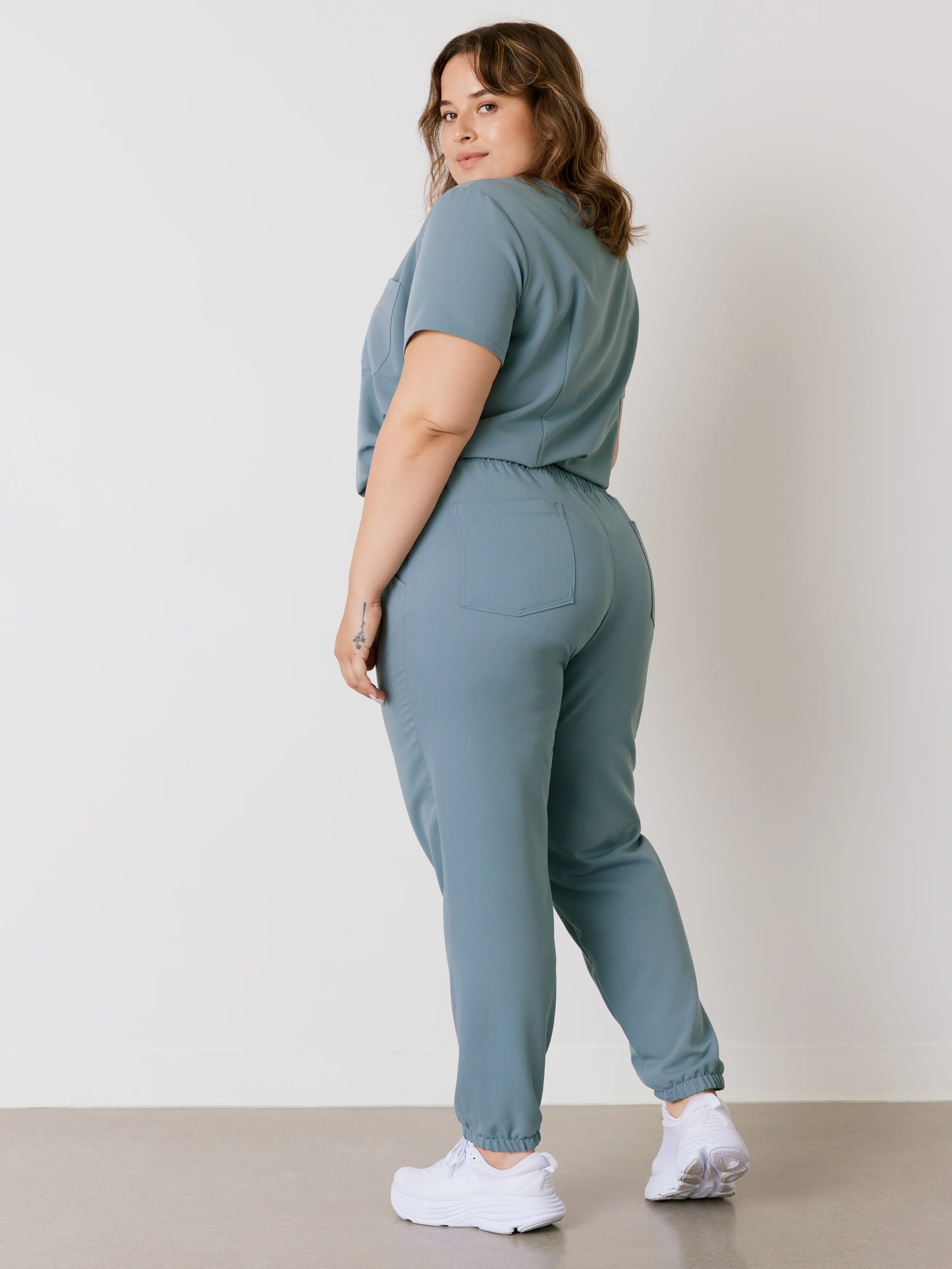 ROSIE RE-GARDE™ - OCEAN GREY - Jogger Scrub Pants - SILVADUR™ - Final Sale
