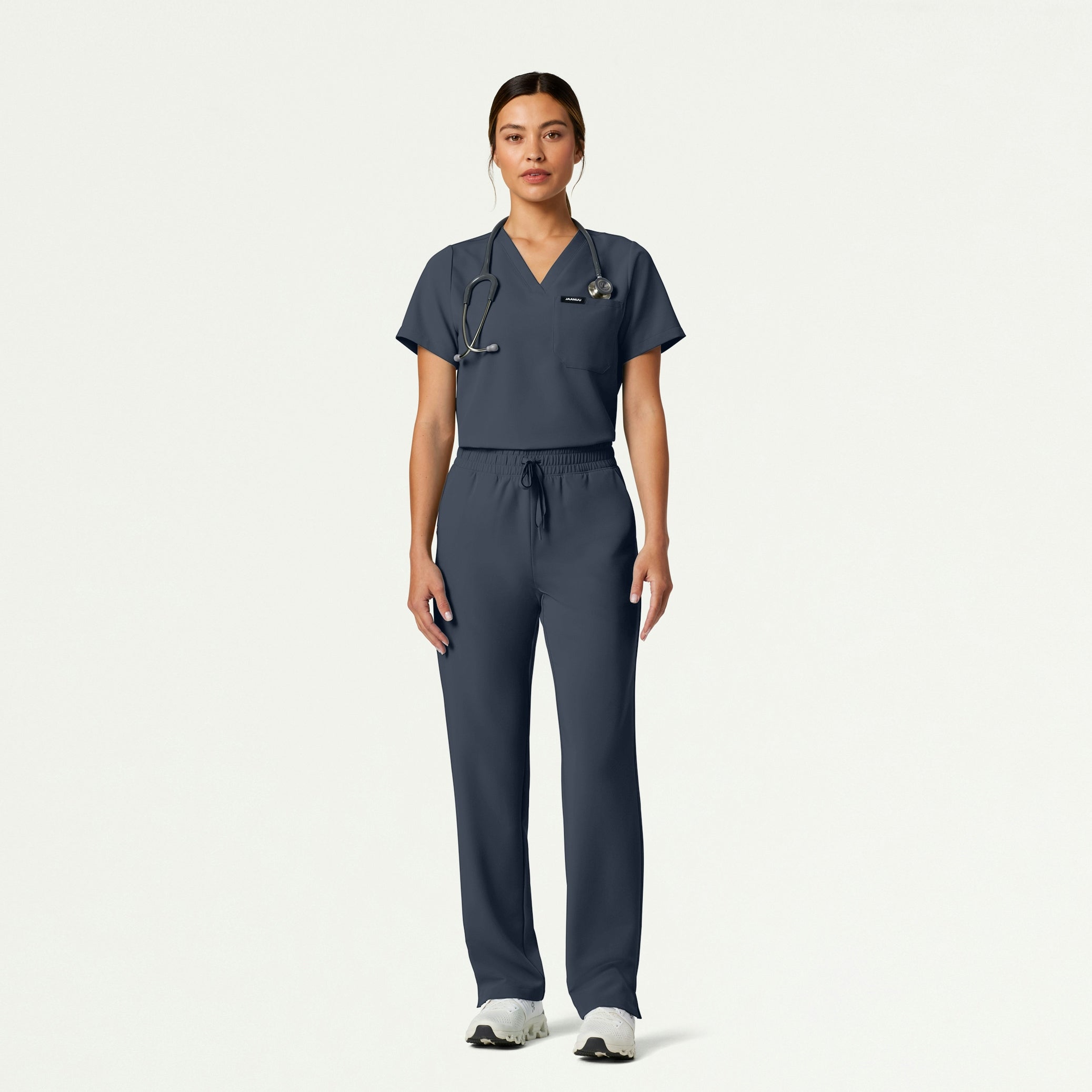 Kerr 365 High Waisted Scrub Pant - Carbon Gray