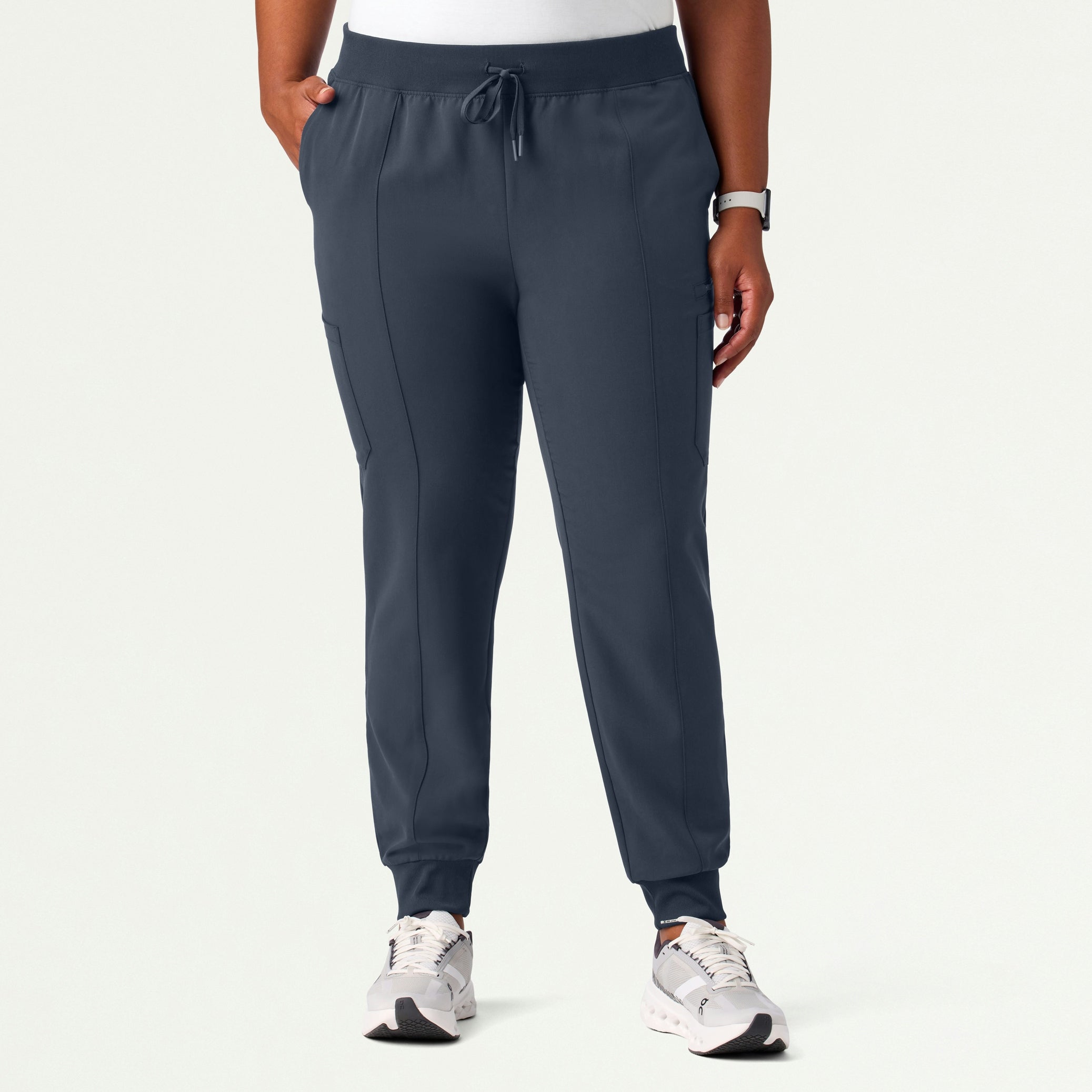 Liv Skinny 8-Pocket Scrub Jogger - Carbon Gray