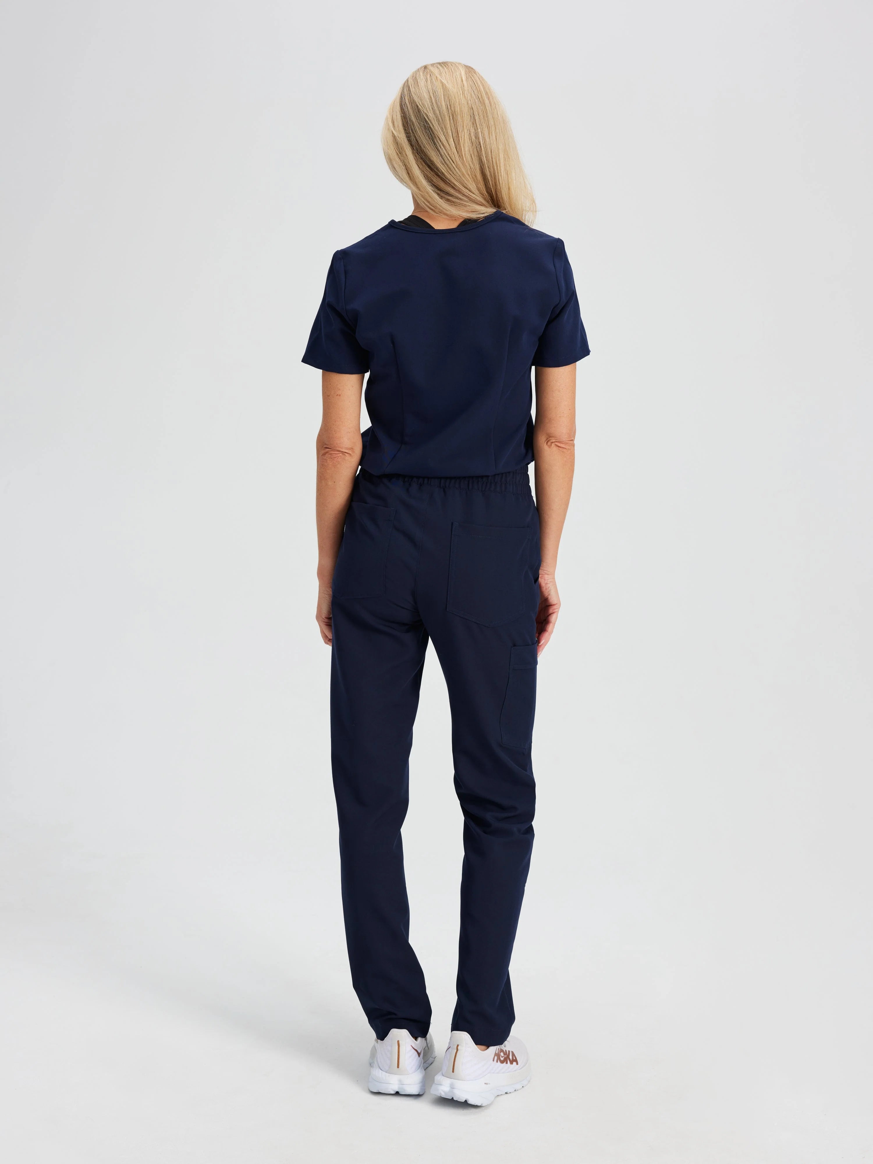 JULIETA RE-GARDE™ - NAVY - Straight Cut Scrub Pants - SILVADUR™