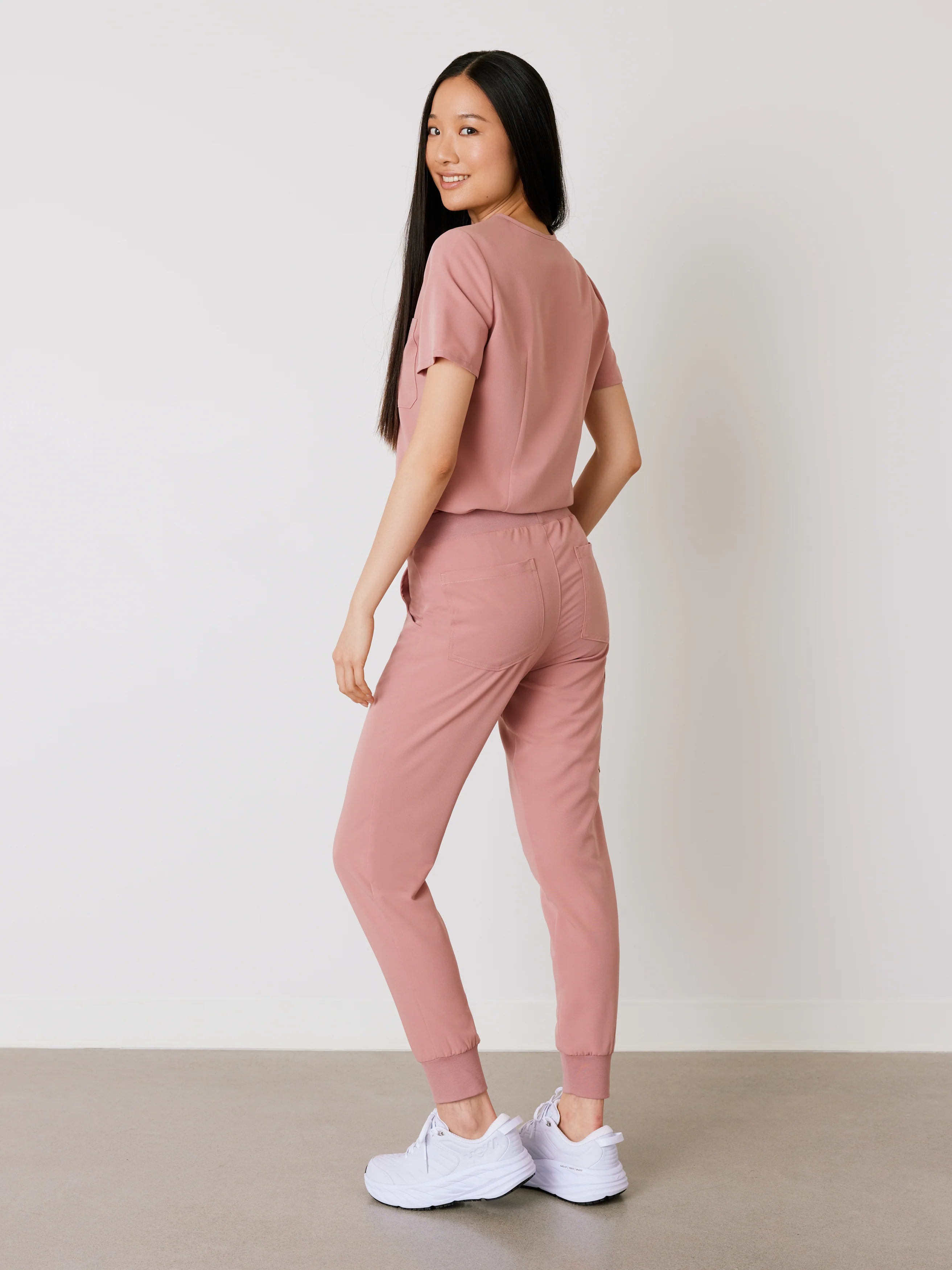 DEMI RE-GARDE™ - BLUSH - Jogger Scrub Pants - SILVADUR™ - Final Sale