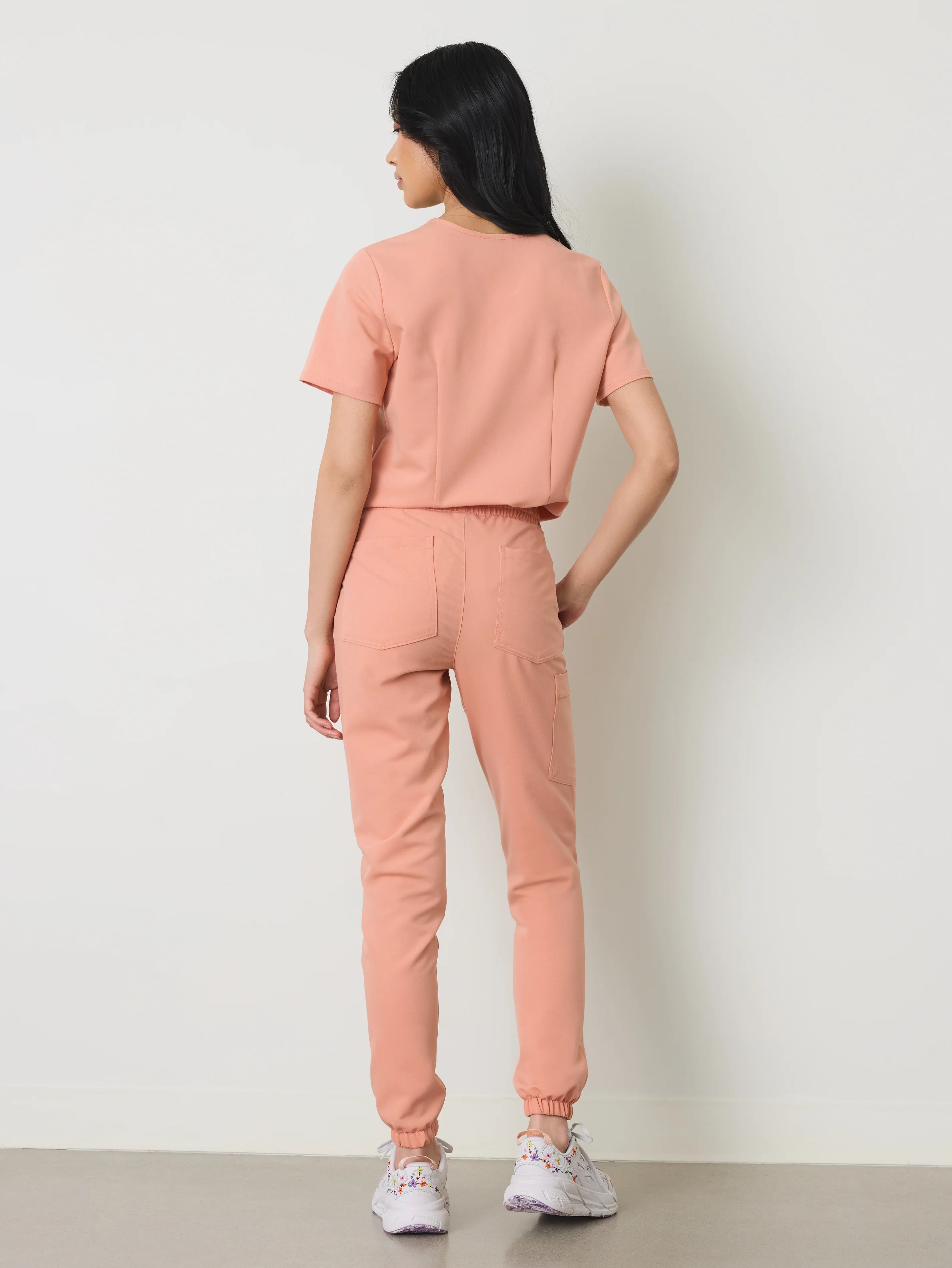ROSIE RE-GARDE™ - PEACH - Jogger Scrub Pants - SILVADUR™ - Final Sale