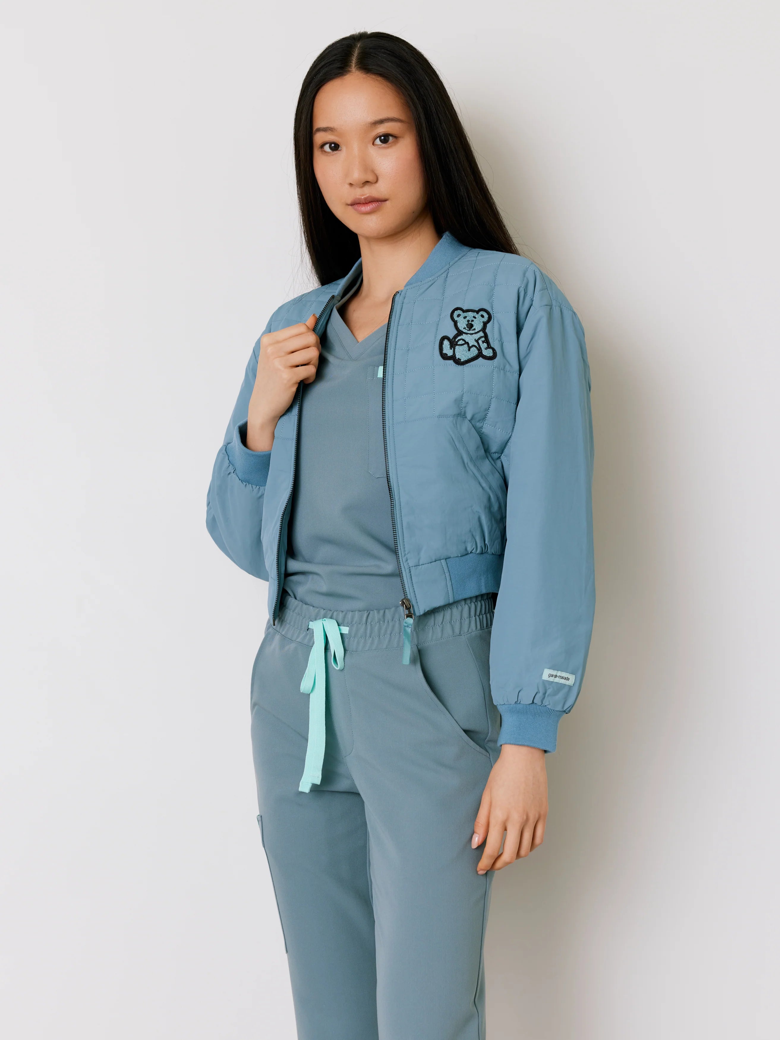 Bomber Jacket - Ocean Grey - FINAL SALE