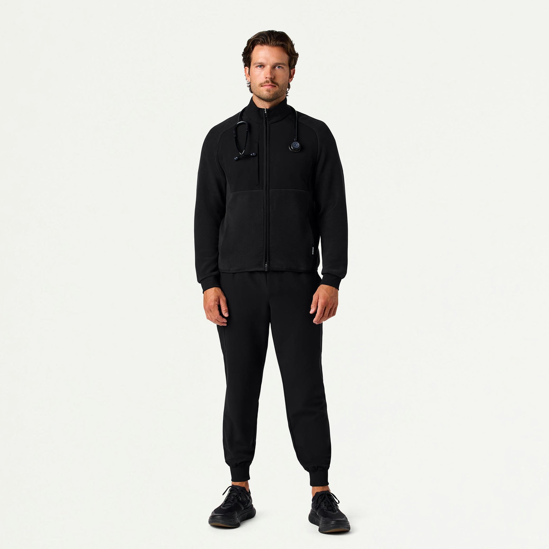 Cloud Hybrid Fleece Jacket - Black