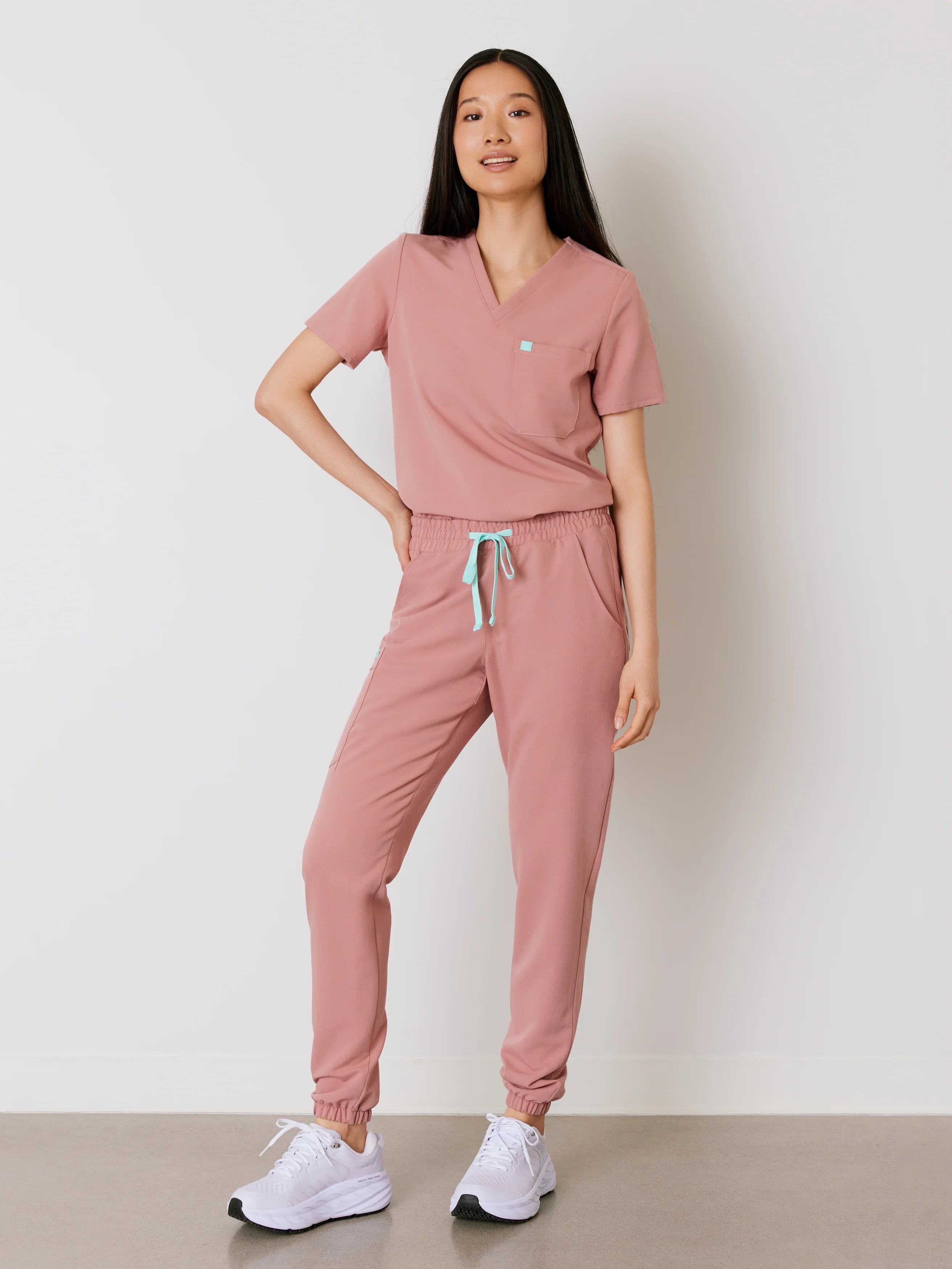 ROSIE RE-GARDE™ - BLUSH - Jogger Scrub Pants - SILVADUR™ - Final Sale