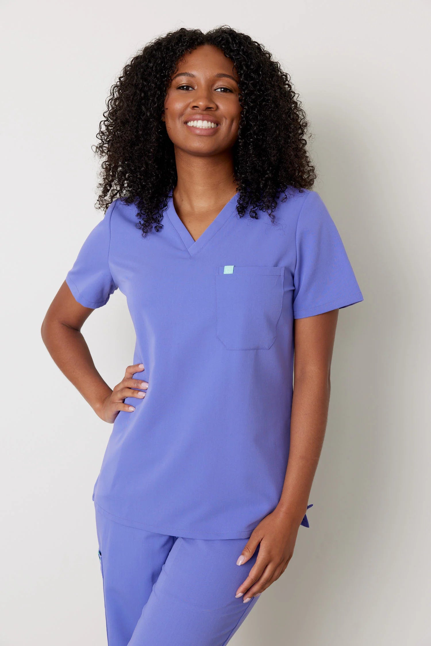 GABRIELLE RE-GARDE™ - IRIS - One Pocket Scrub Top - SILVADUR™ - Final Sale