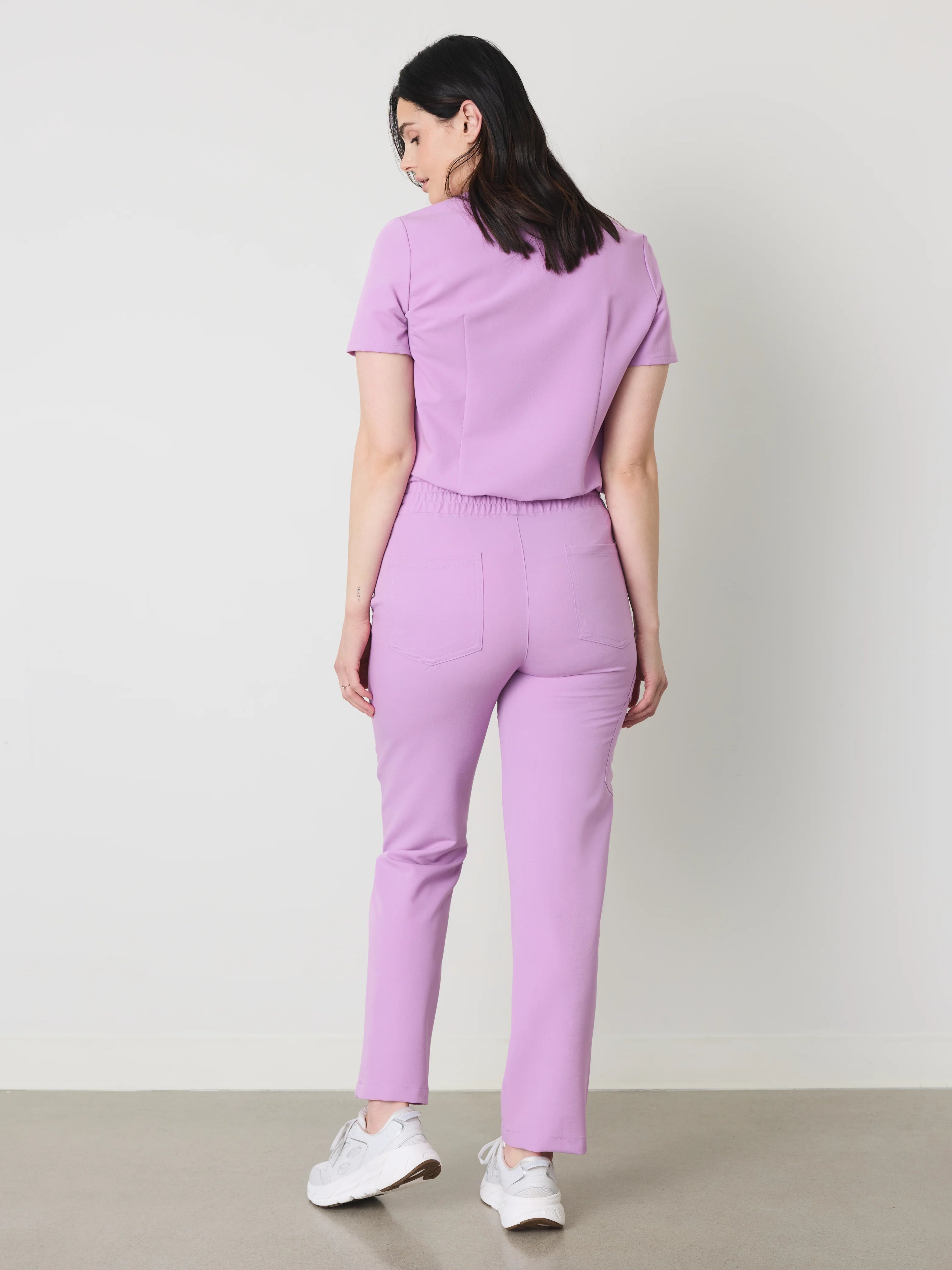JULIETA RE-GARDE™ - LILAC - Straight Cut Scrub Pants - SILVADUR™