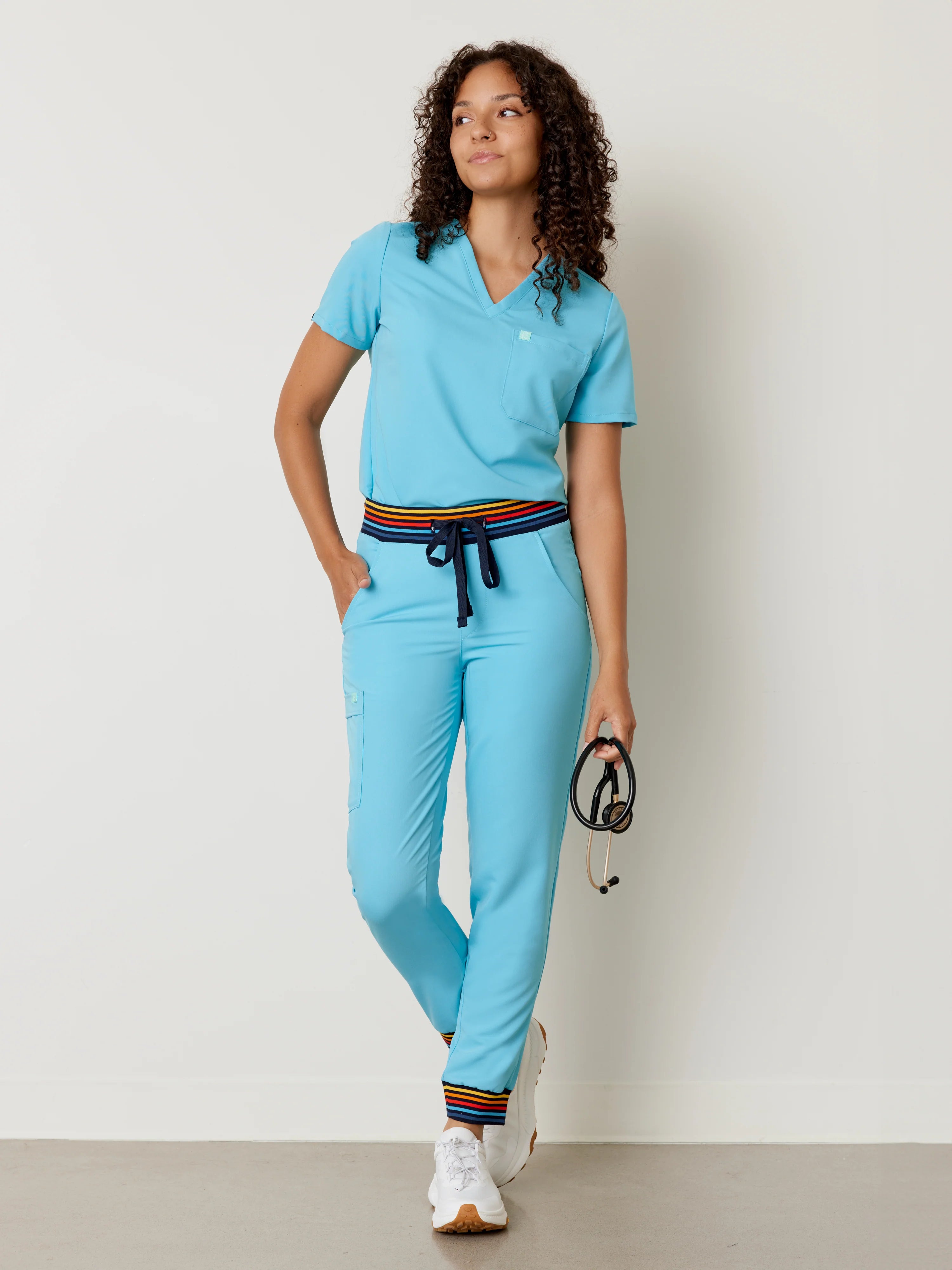 DEMI RE-GARDE™ - RETRO BLUE - Jogger Scrub Pants - Final Sale