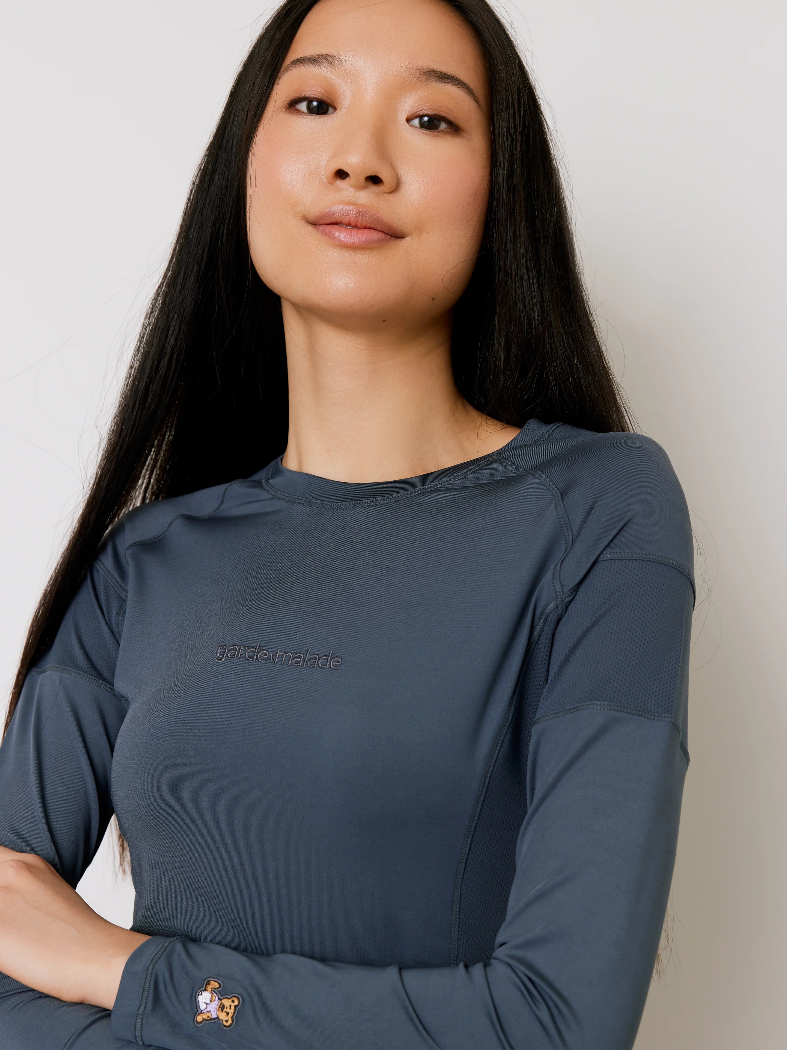 Women High-Performance Underscrub - Slate Blue - Long Sleeves - Final Sale