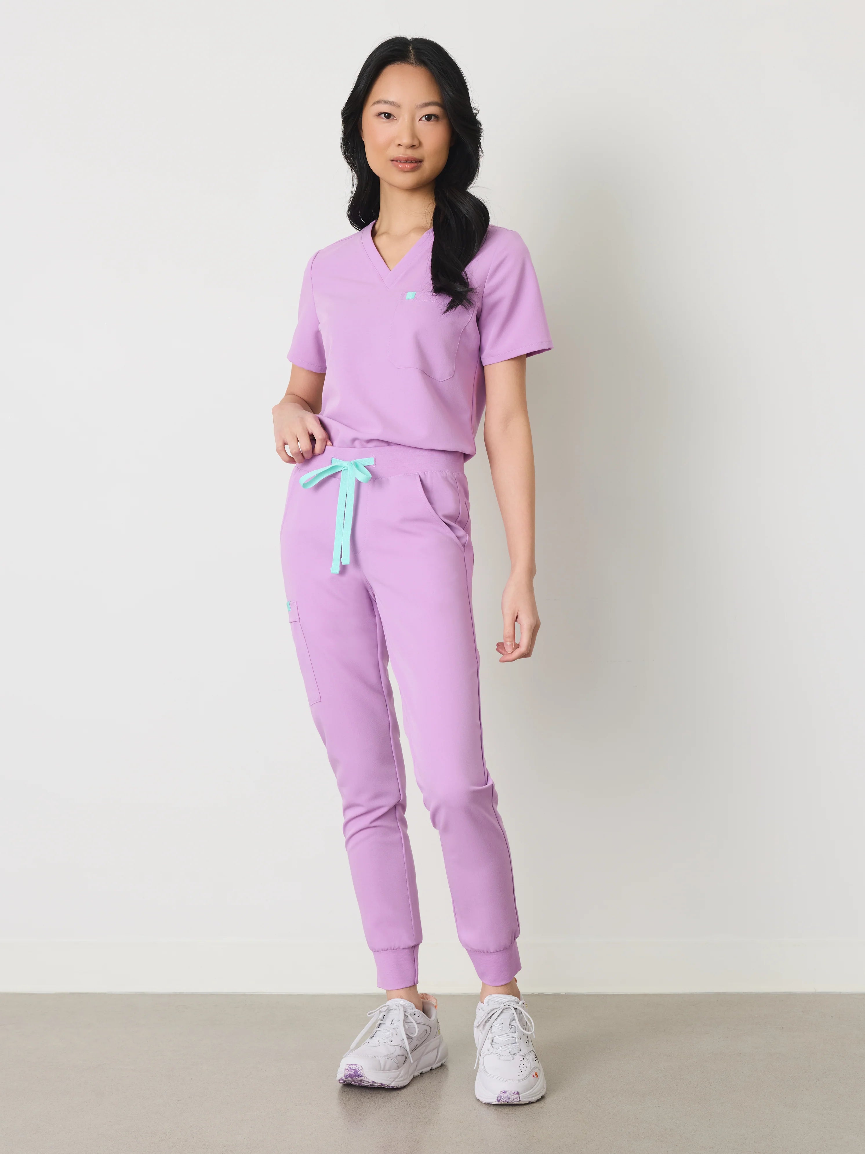 DEMI RE-GARDE™ - LILAC - Jogger Scrub Pants - SILVADUR™