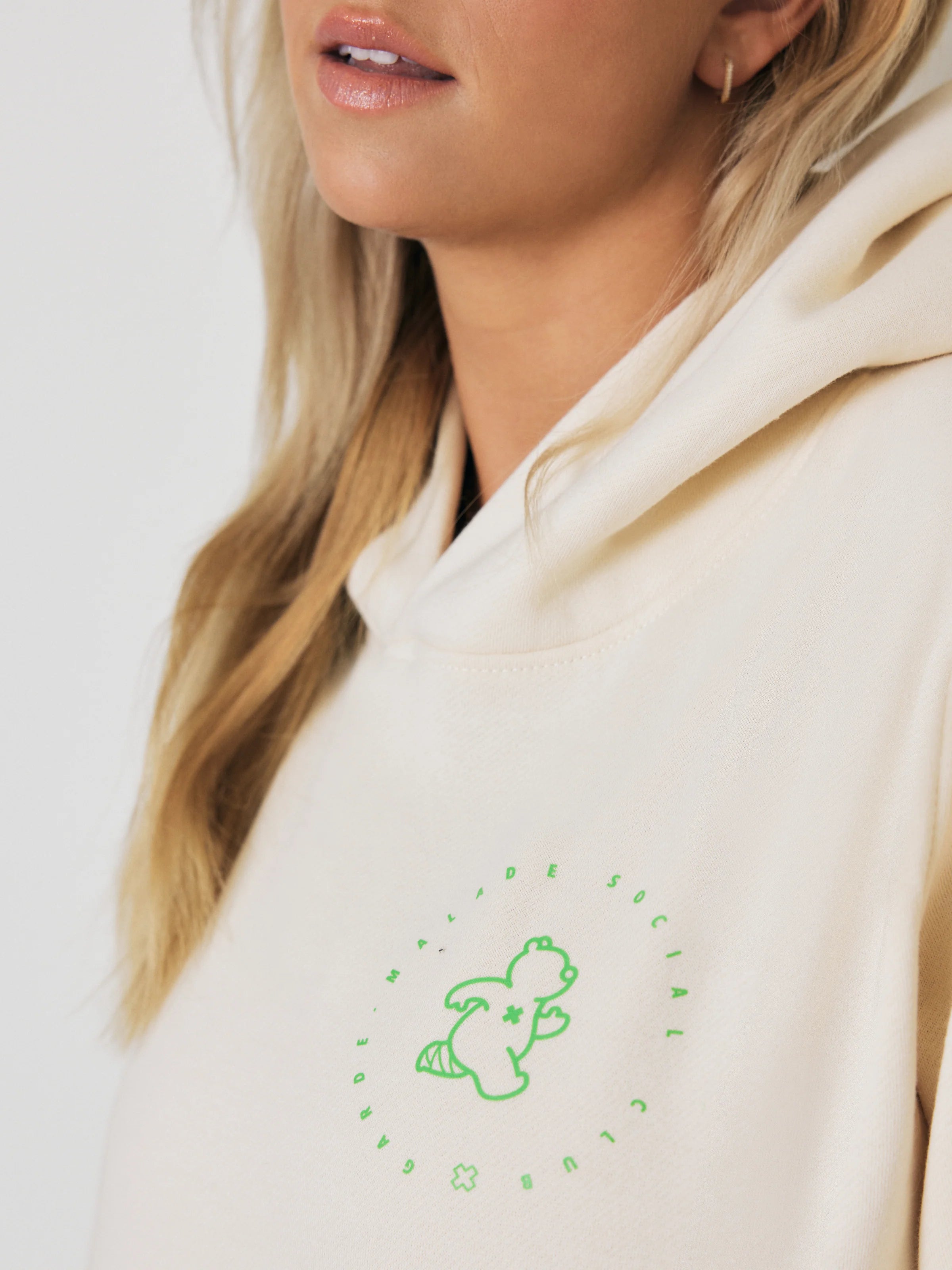 Premium Heavyweight Hoodie – Running Ted - Cream - FINAL SALE