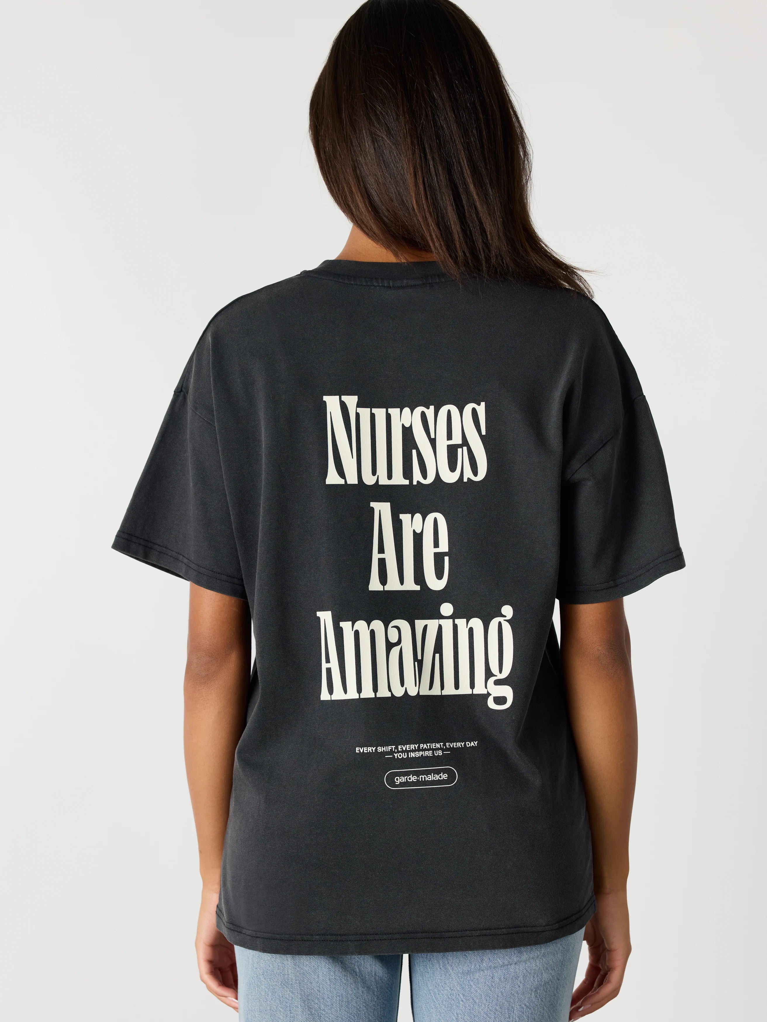 Oversized T-Shirt Unisexe - Nurses Are Amazing Ivory