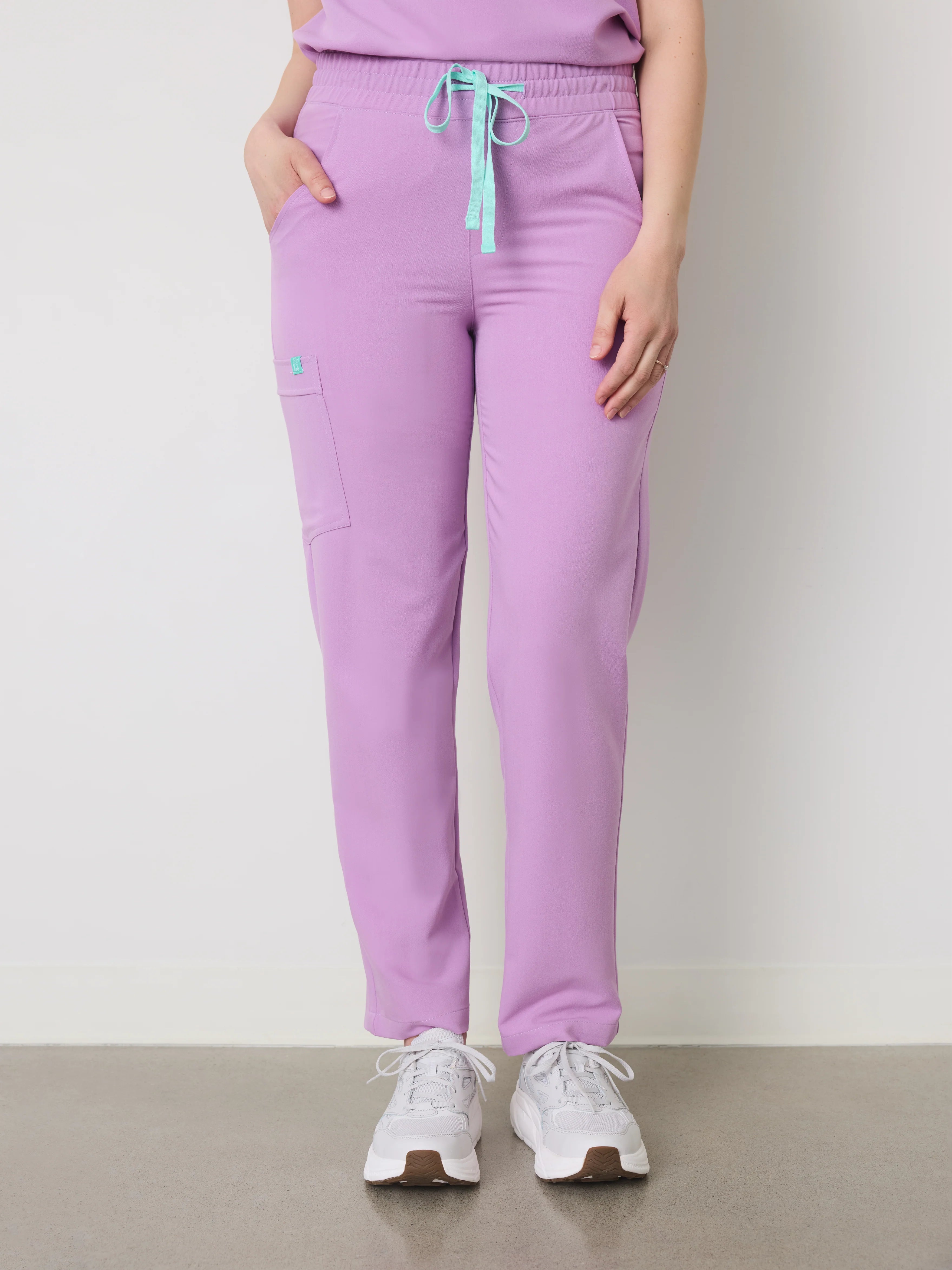 JULIETA RE-GARDE™ - LILAC - Straight Cut Scrub Pants - SILVADUR™