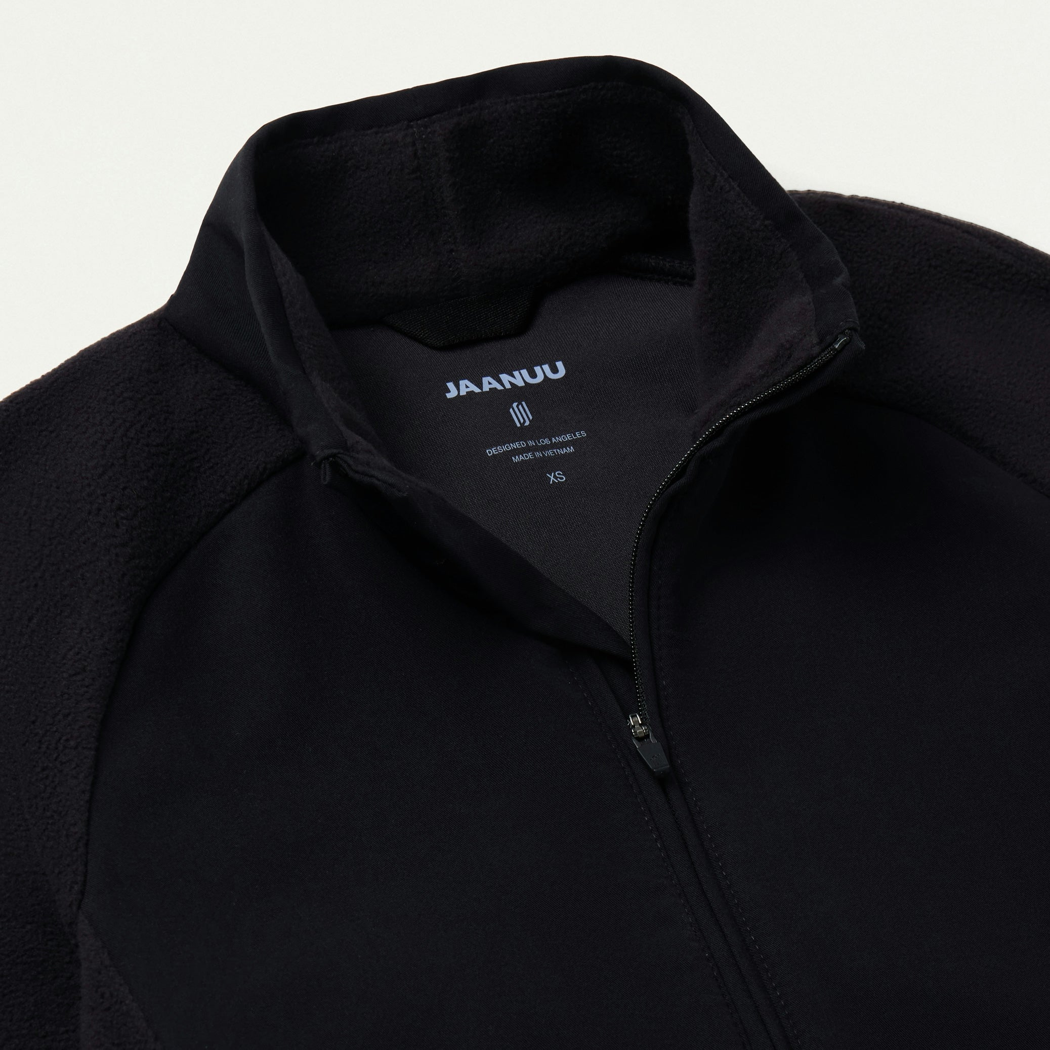 Cloud Hybrid Fleece Bomber Jacket - Black