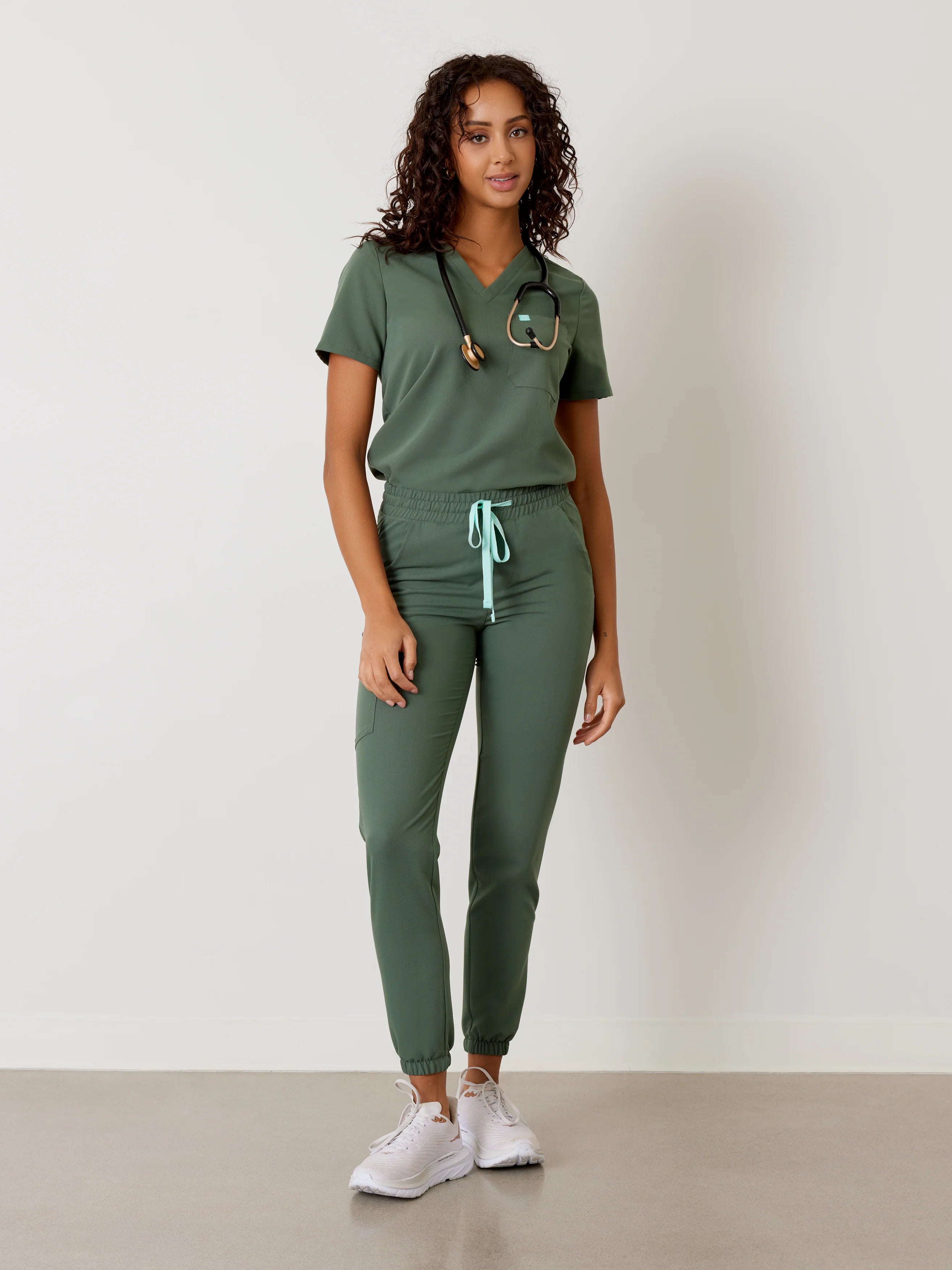ROSIE RE-GARDE™ - EUCALYPTUS - Jogger Scrub Pants - SILVADUR™ - Final Sale