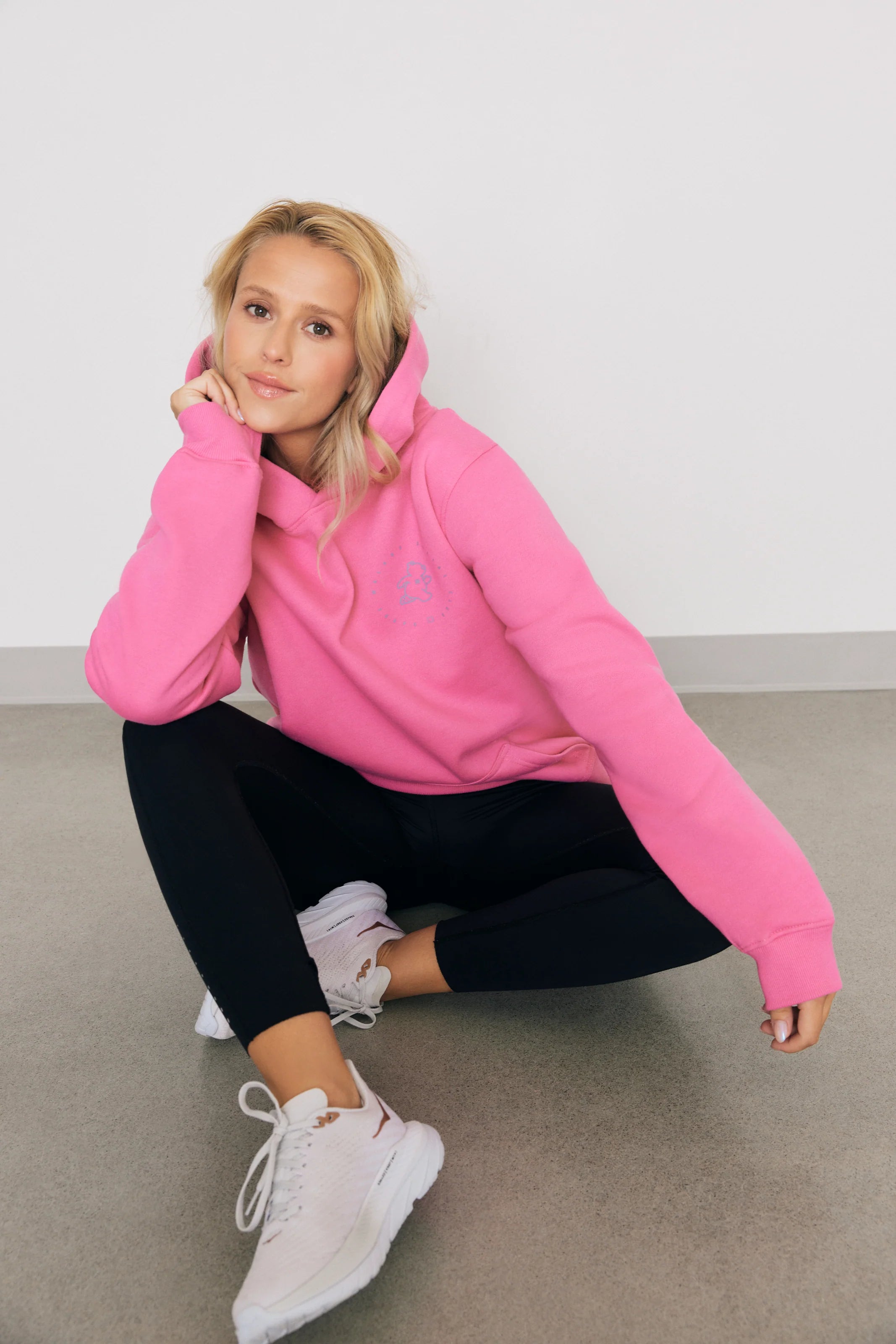 Premium Heavyweight Hoodie – Running Ted - Azalea Pink - FINAL SALE