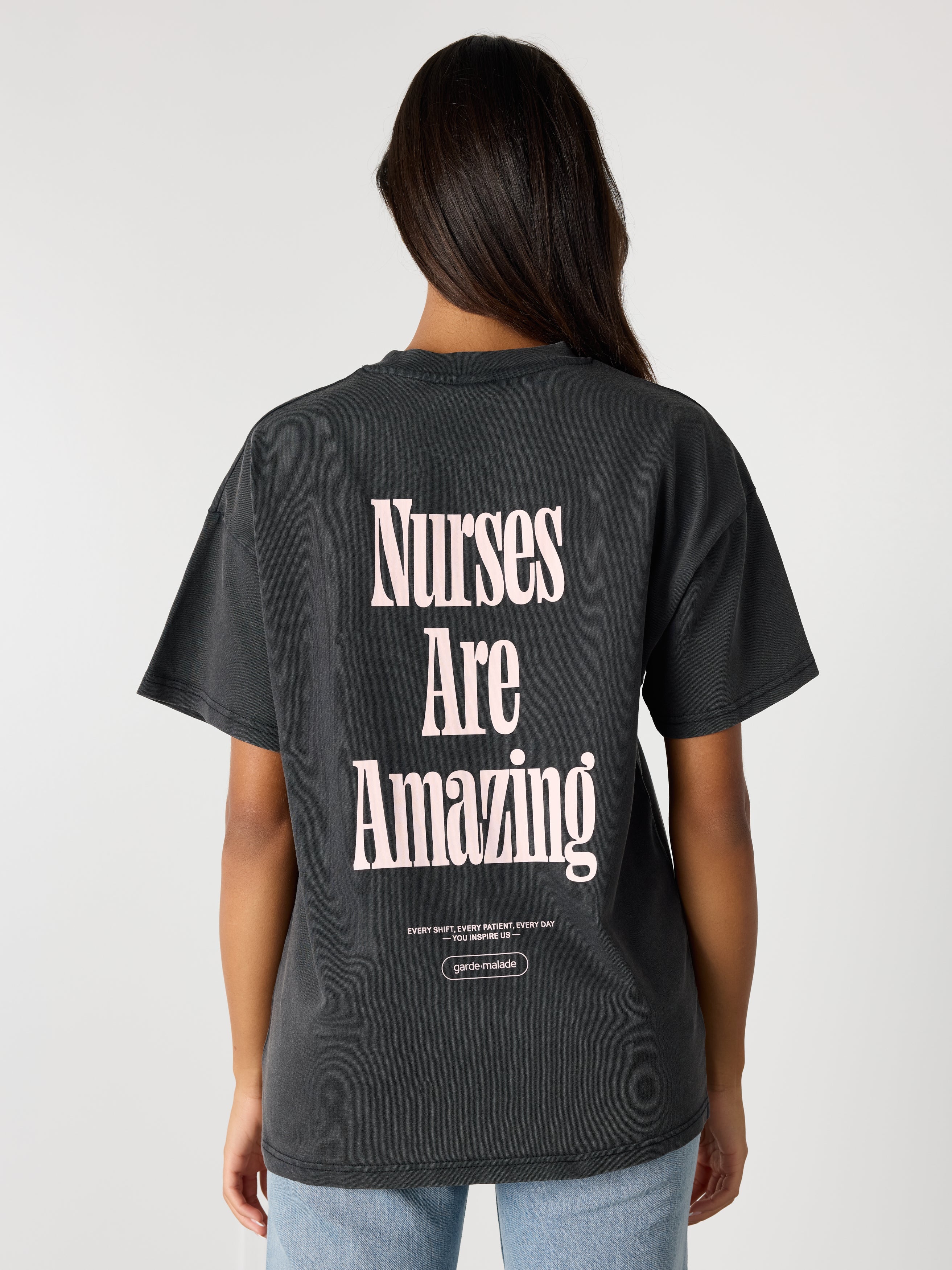 Oversized T-Shirt Unisexe - Nurses Are Amazing Pink