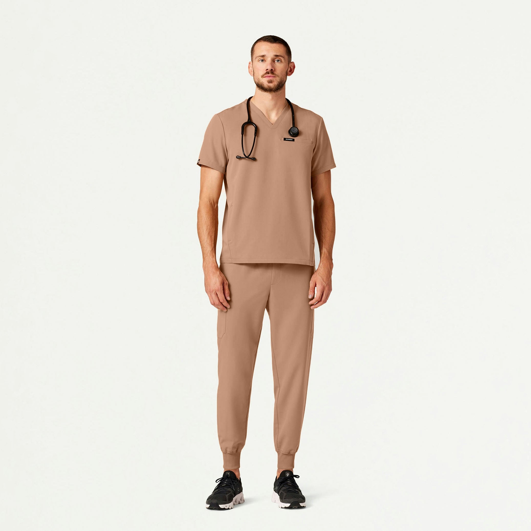 Platt 3-Pocket Scrub Top - Clay