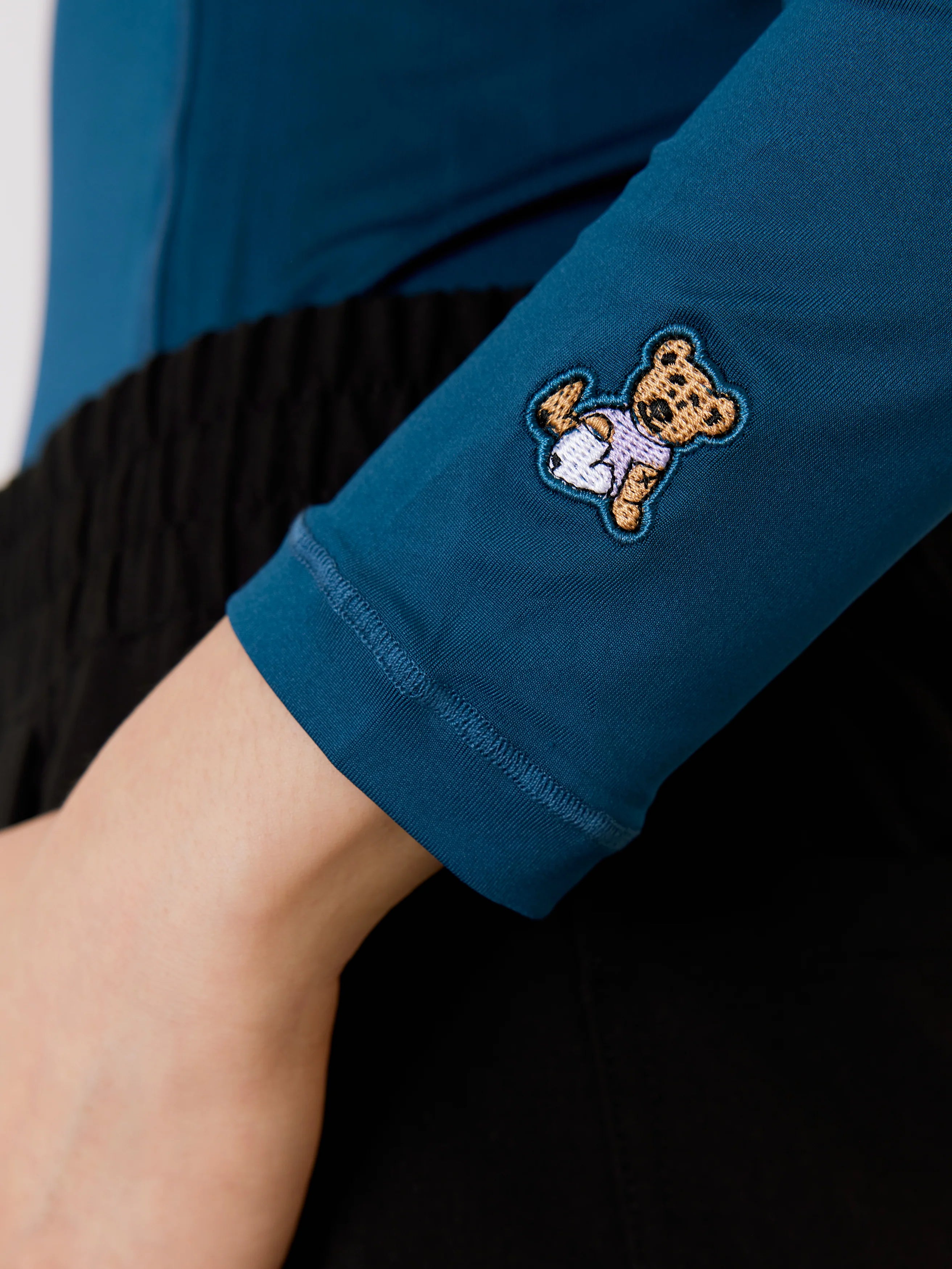Women High-Performance Underscrub - Opal Blue - Long Sleeves - Final Sale