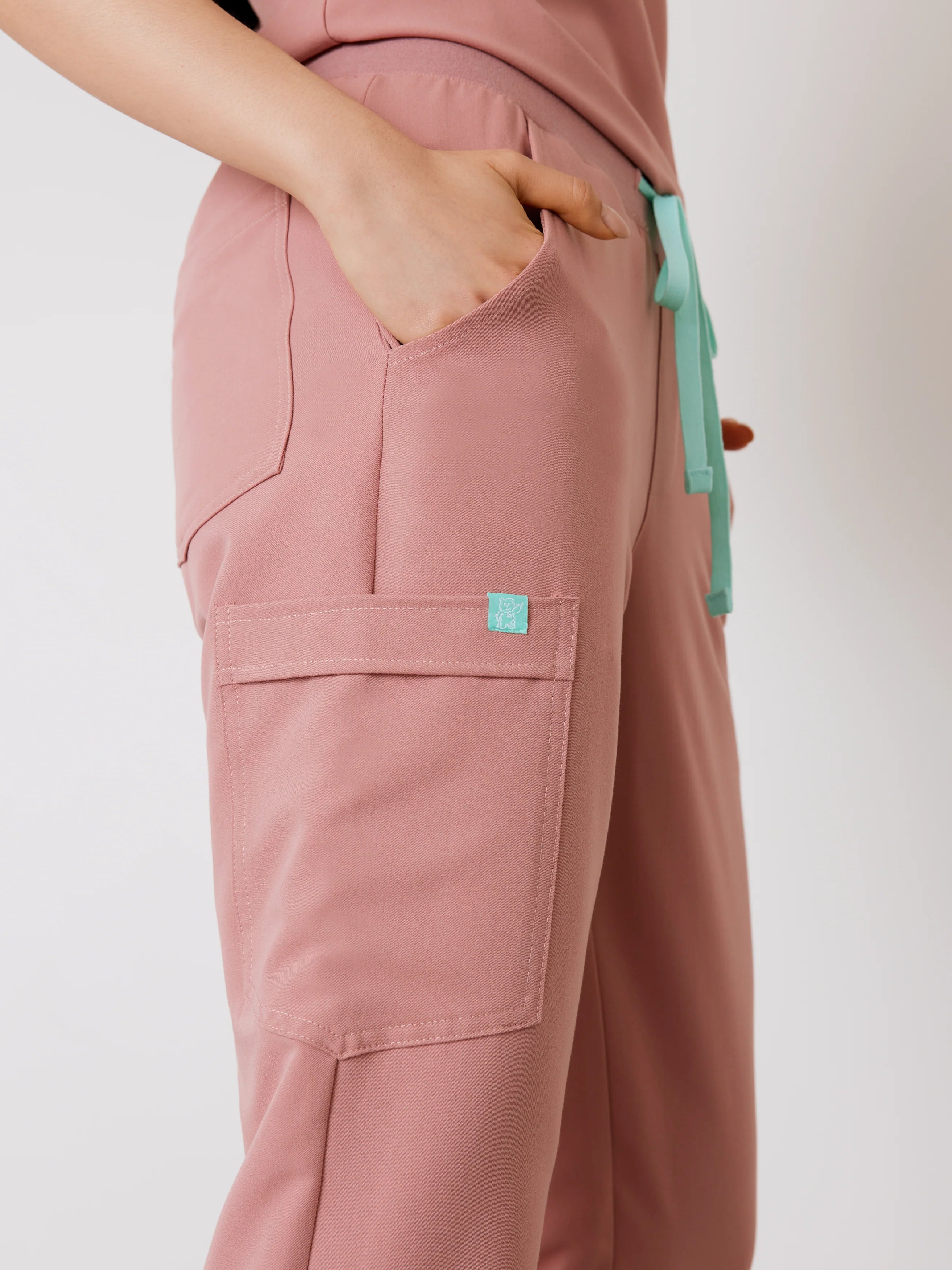 DEMI RE-GARDE™ - BLUSH - Jogger Scrub Pants - SILVADUR™ - Final Sale