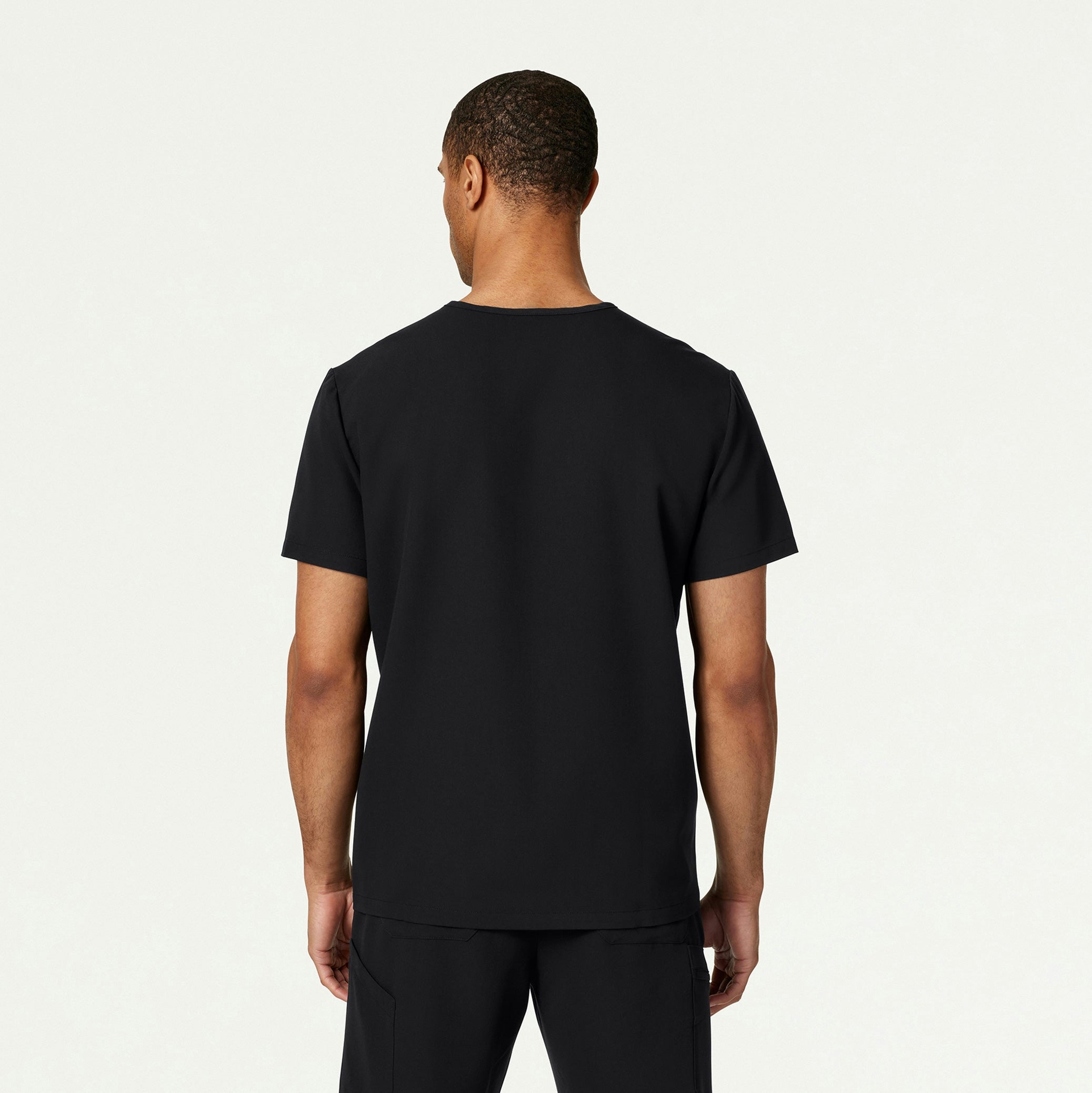 Platt 3-Pocket Scrub Top - Black