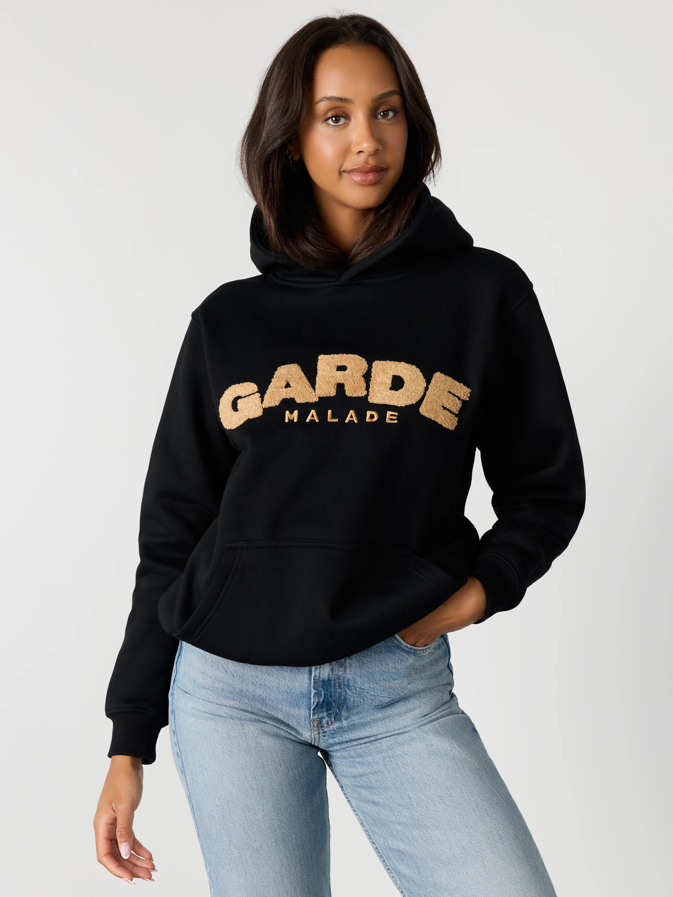 GARDE - Peluche - Hoodie Noir
