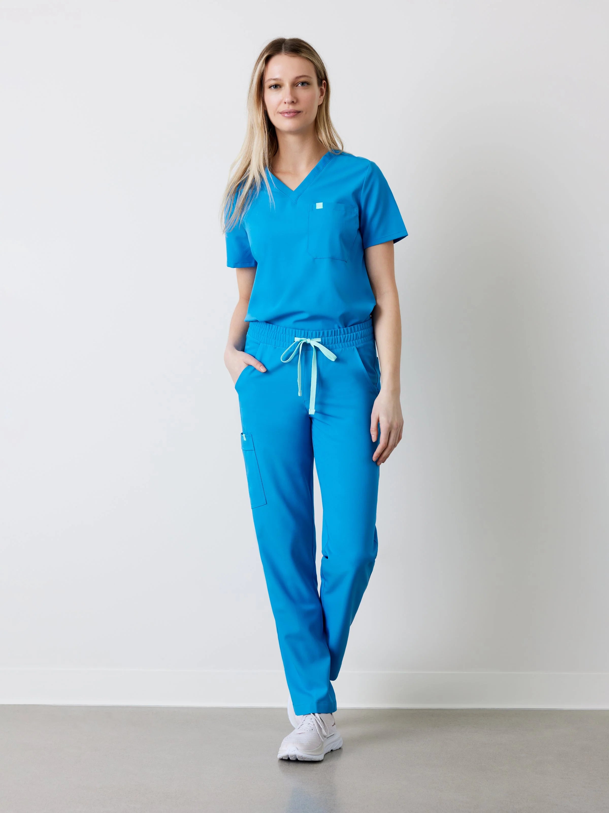 JULIETA RE-GARDE™ - AZURE BLUE - Straight Cut Scrub Pants - Final Sale