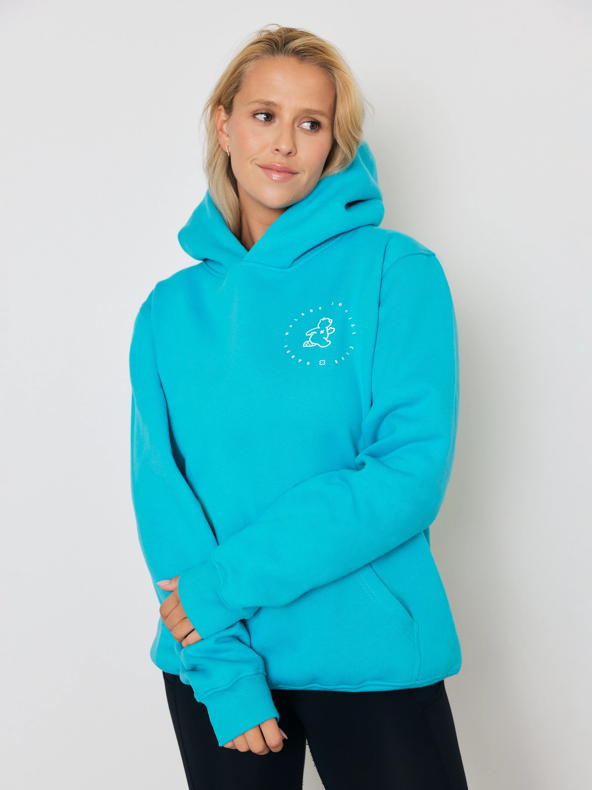 Premium Heavyweight Hoodie – Running Ted - Bali Blue - FINAL SALE