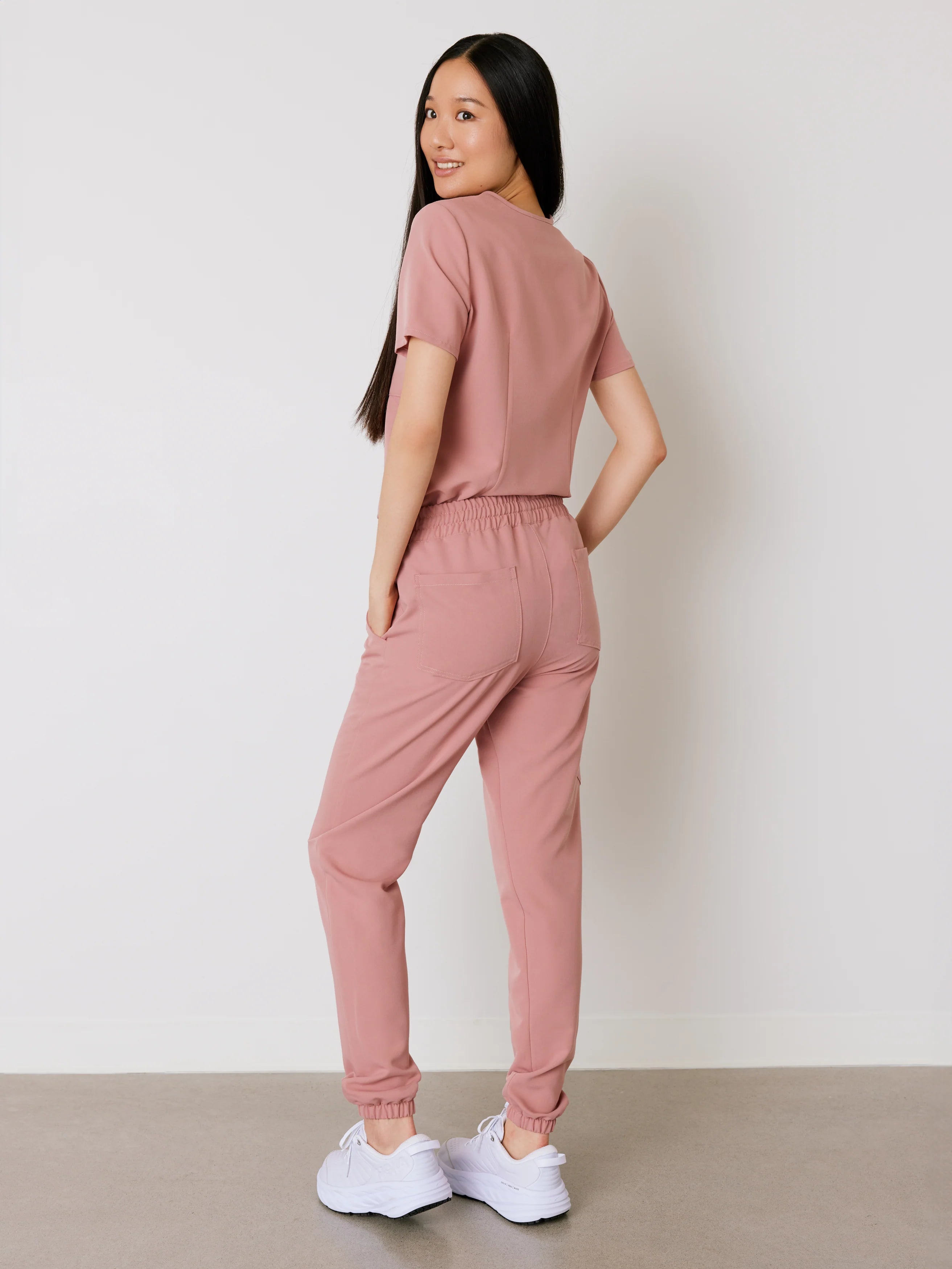 ROSIE RE-GARDE™ - BLUSH - Jogger Scrub Pants - SILVADUR™ - Final Sale