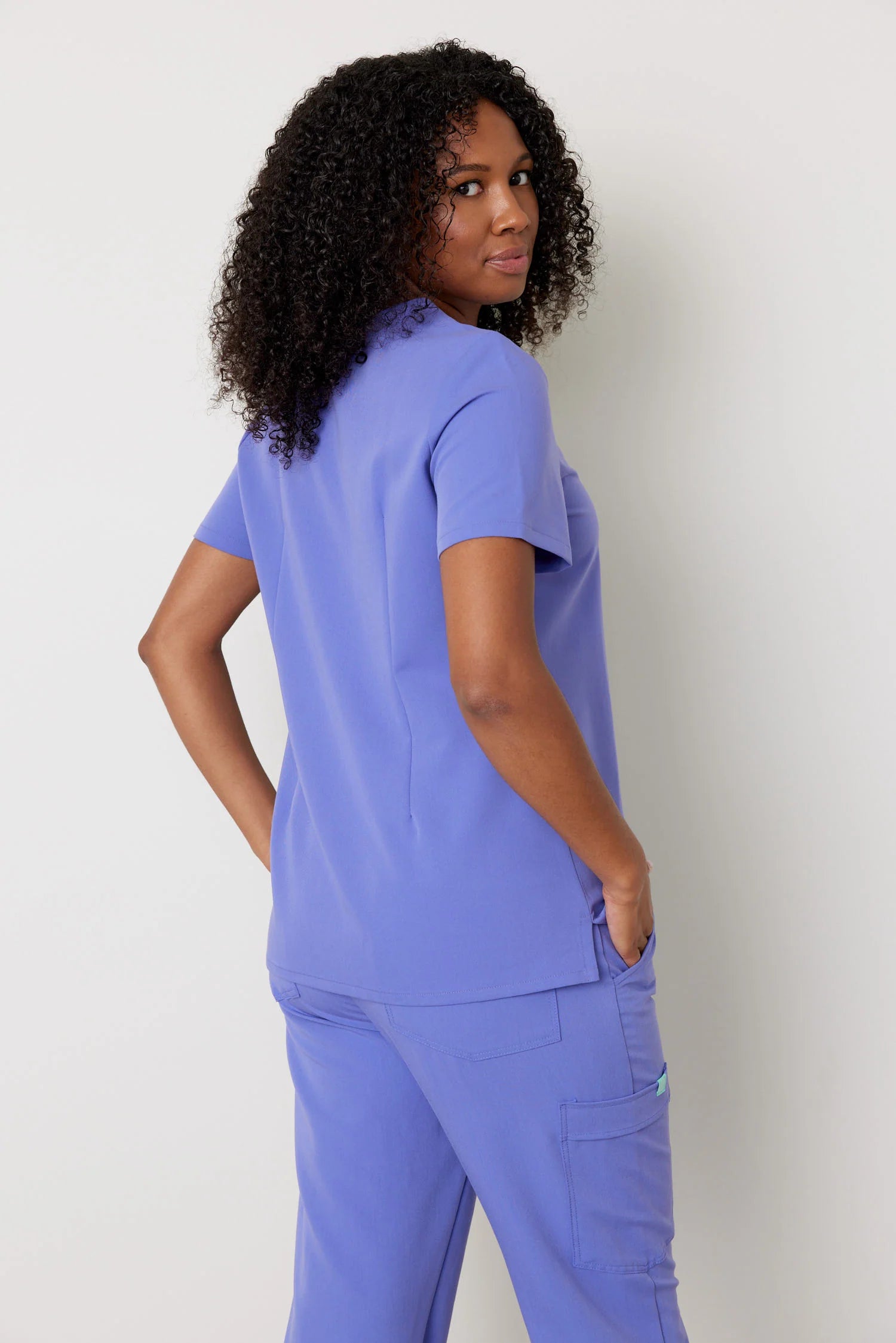 GABRIELLE RE-GARDE™ - IRIS - One Pocket Scrub Top - SILVADUR™ - Final Sale