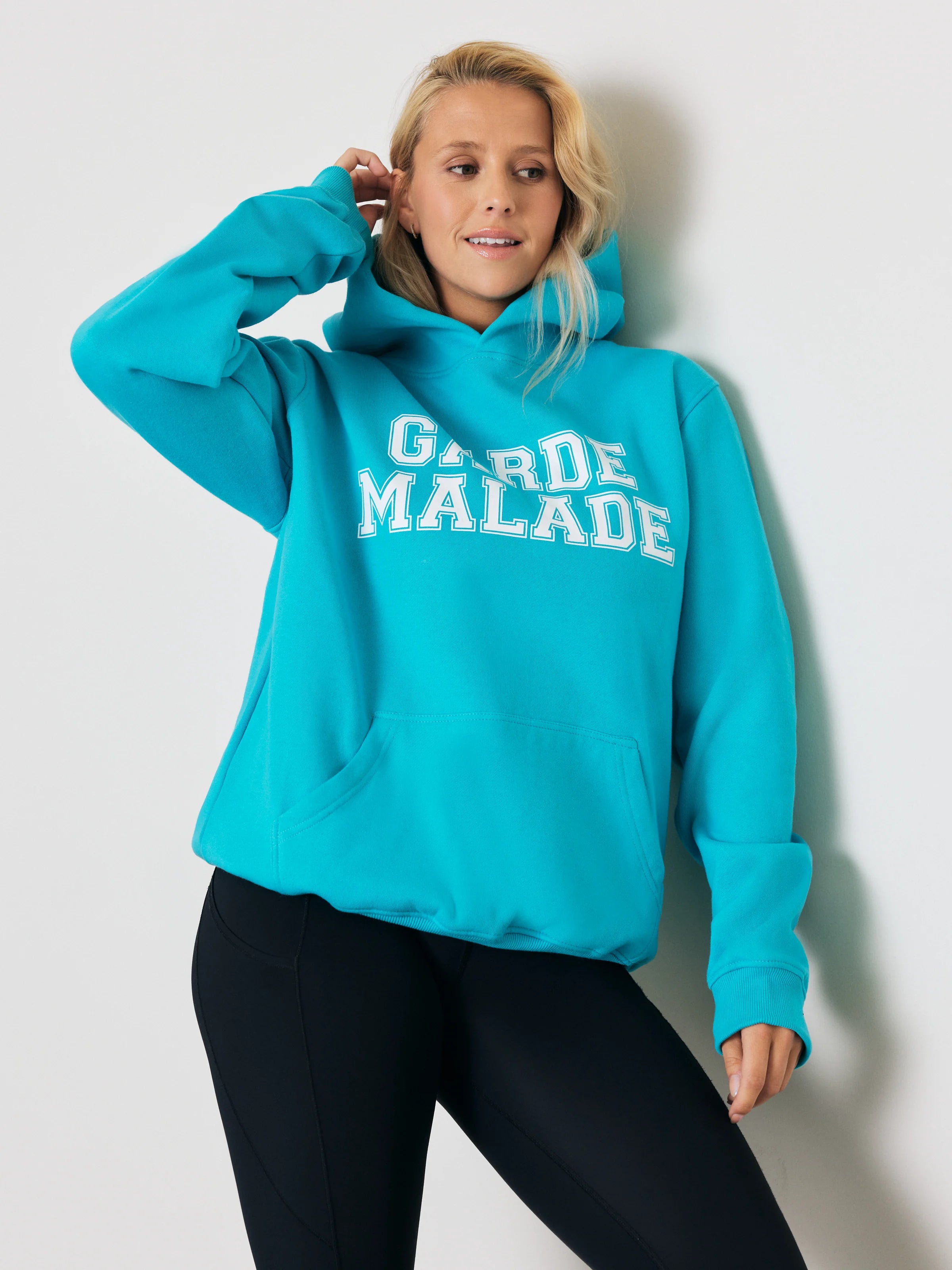 Premium Heavyweight Hoodie – College - Bali Blue - FINAL SALE
