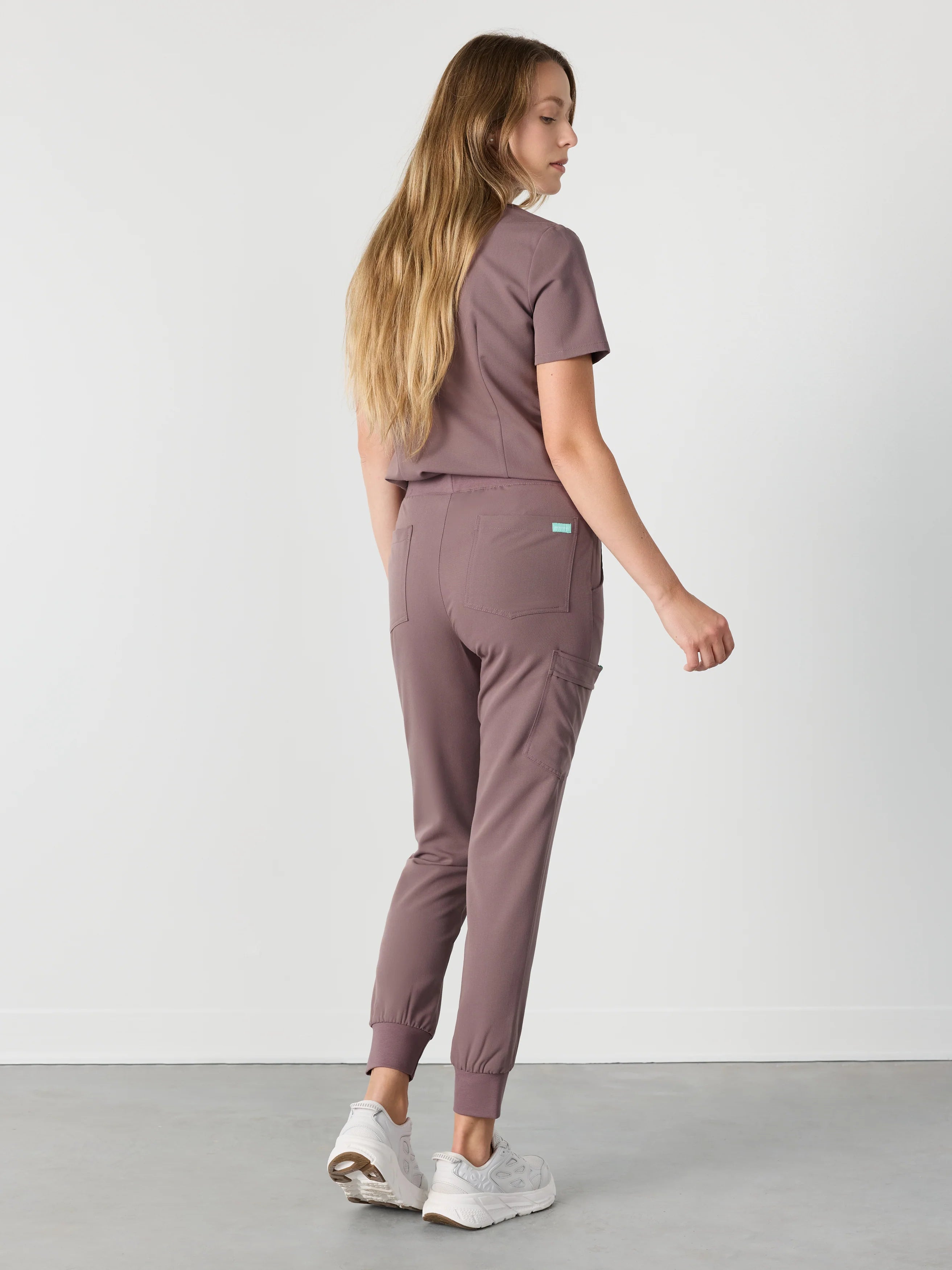 DEMI RE-GARDE™ - SOFT PLUM - Jogger Scrub Pants - SILVADUR™