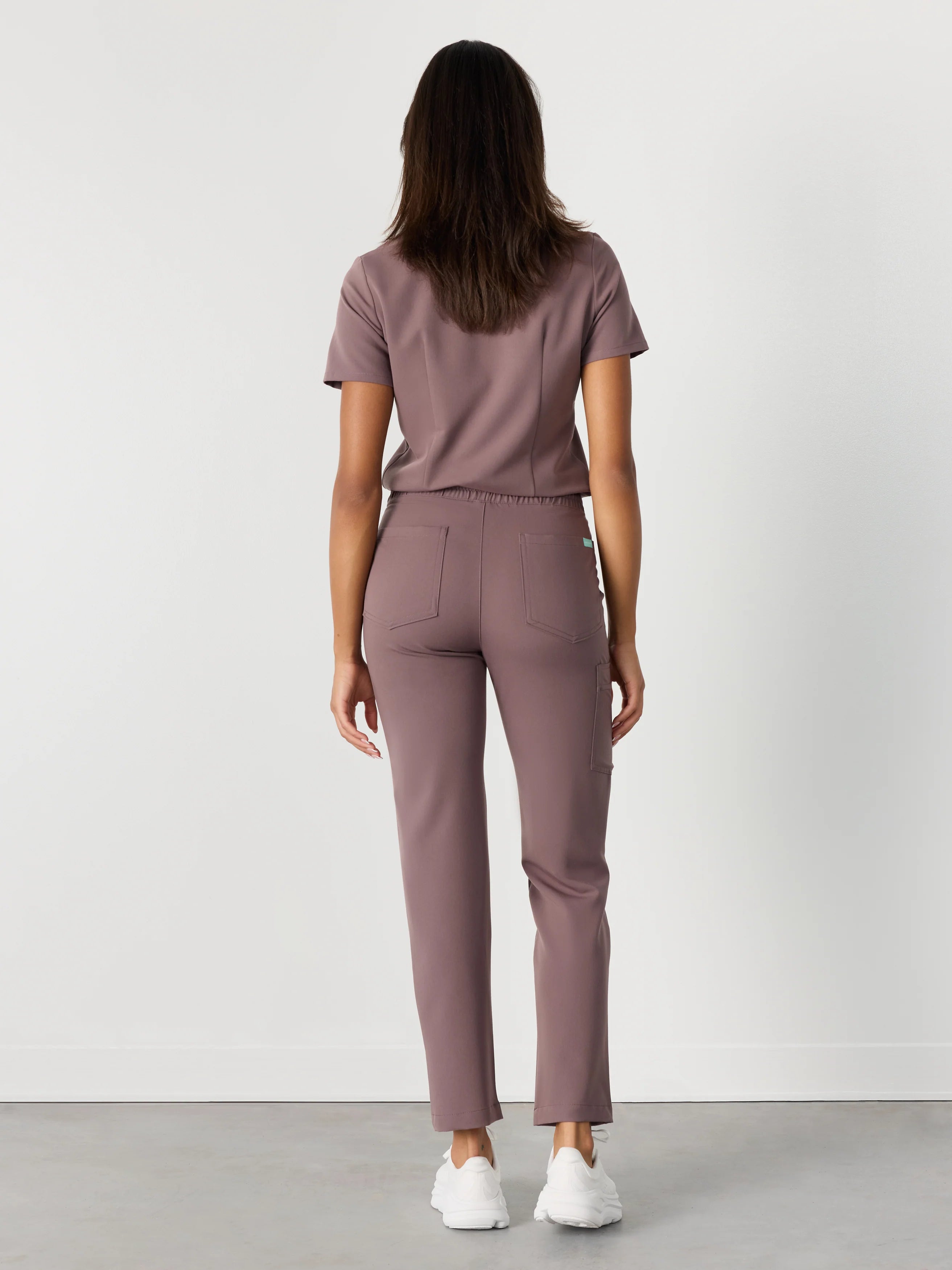 JULIETA RE-GARDE™ - SOFT PLUM - Straight Cut Scrub Pants - SILVADUR™