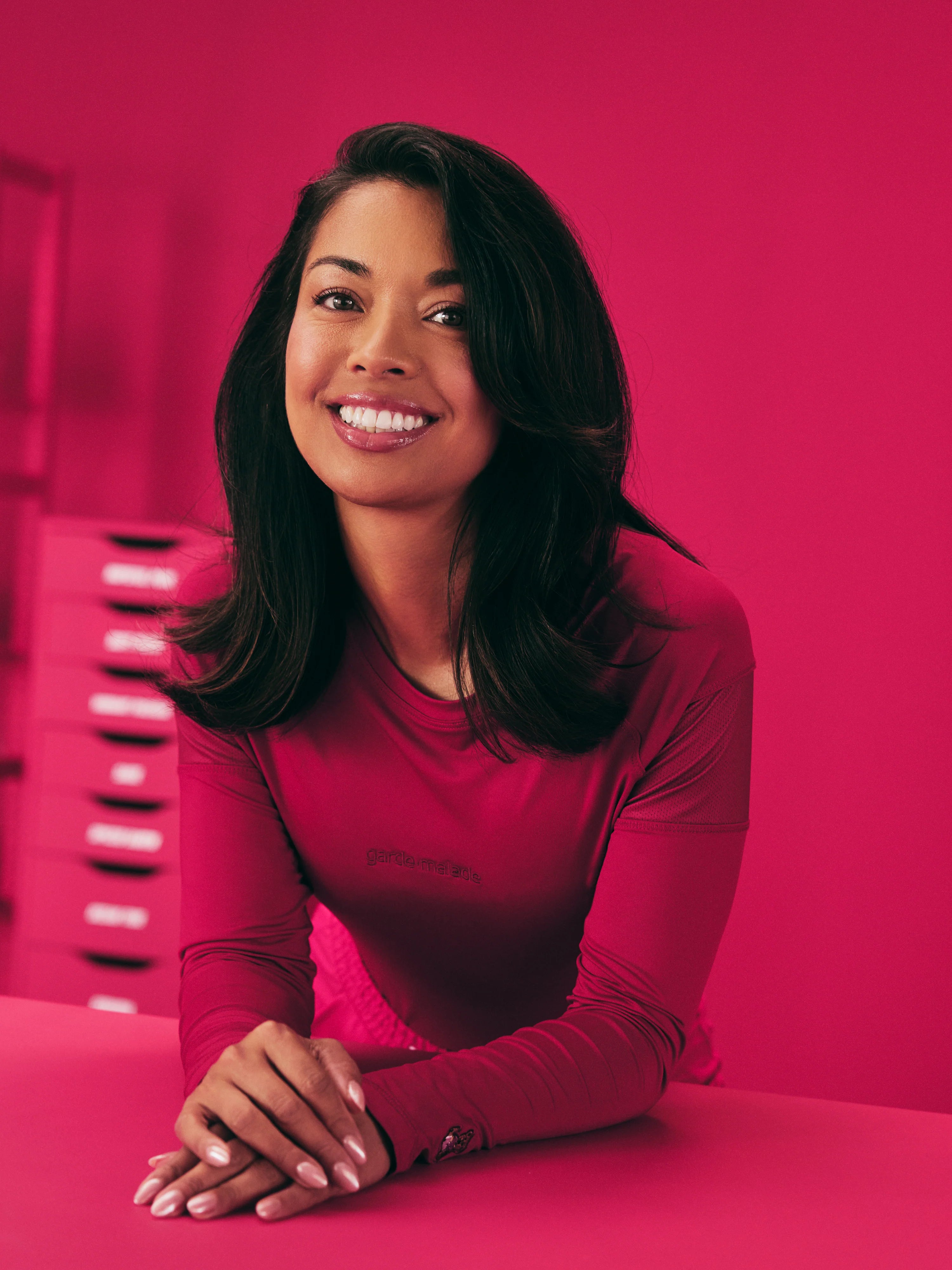 Women High-Performance Underscrub - Vibrant Fuchsia - Long Sleeves