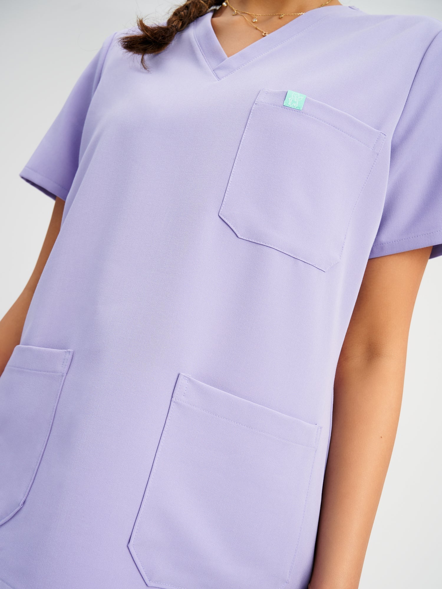 CHLOE RE-GARDE™ - LAVENDER - Three Pockets Scrub Top - Final Sale