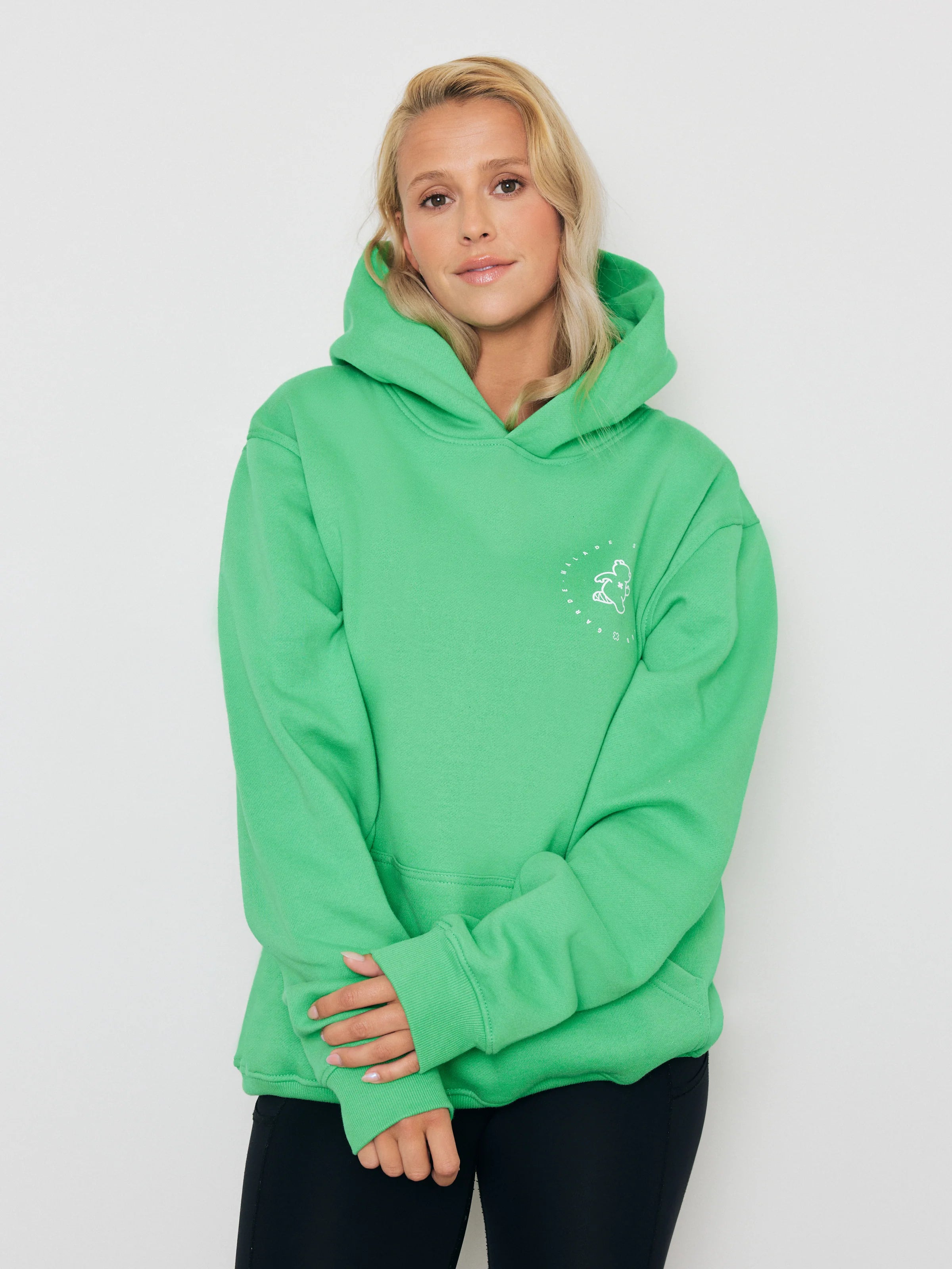 Premium Heavyweight Hoodie – Running Ted - Green - FINAL SALE
